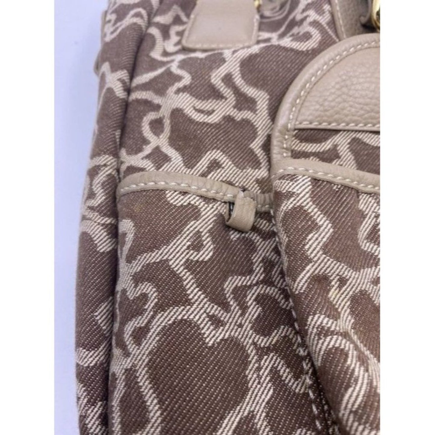 Tous Euc Beige Faux Fur Shoulder Bag