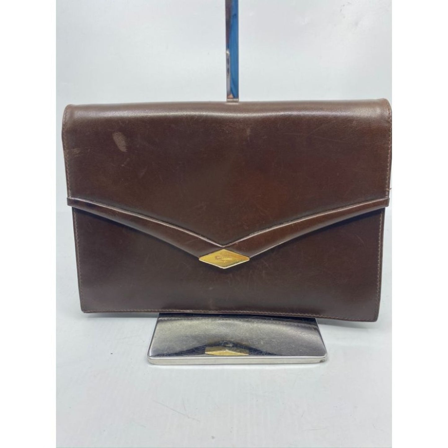 Salvatore Ferragamo Vintage Brown Clutch