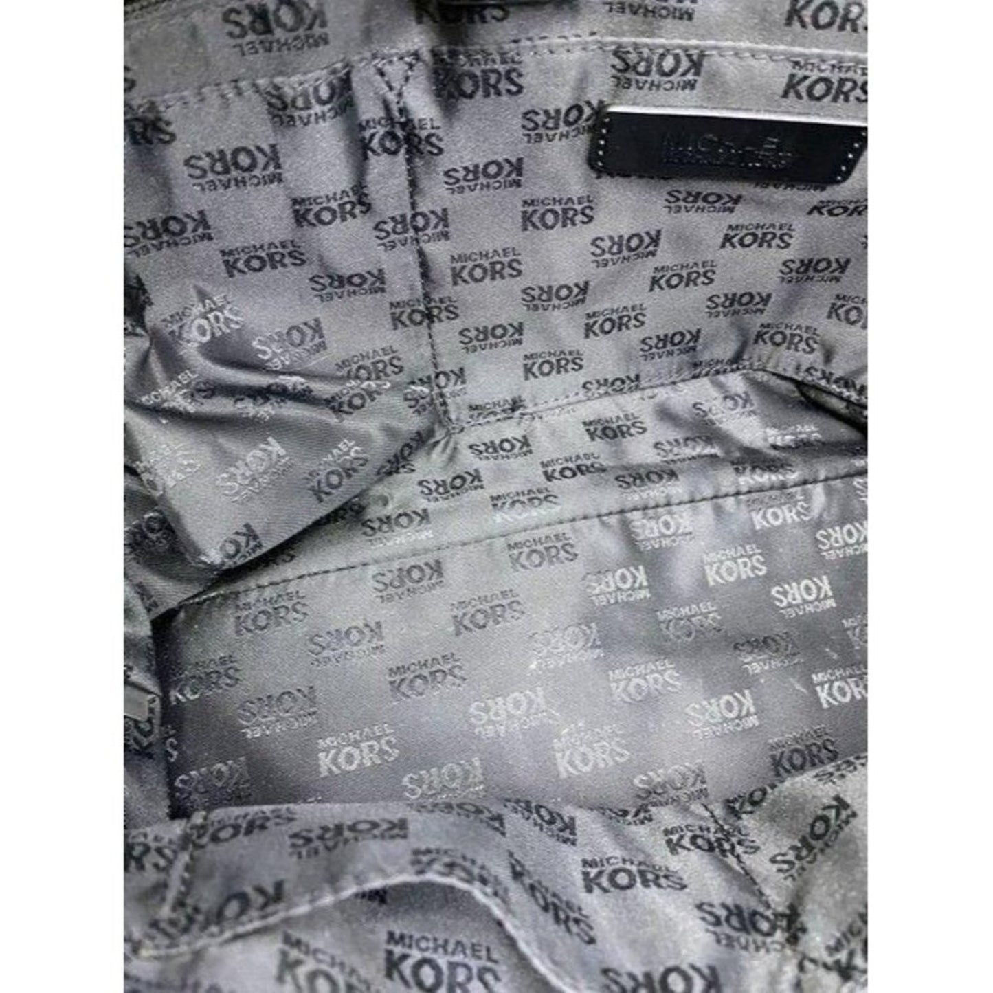 michael kors shopping nautical fabric black white