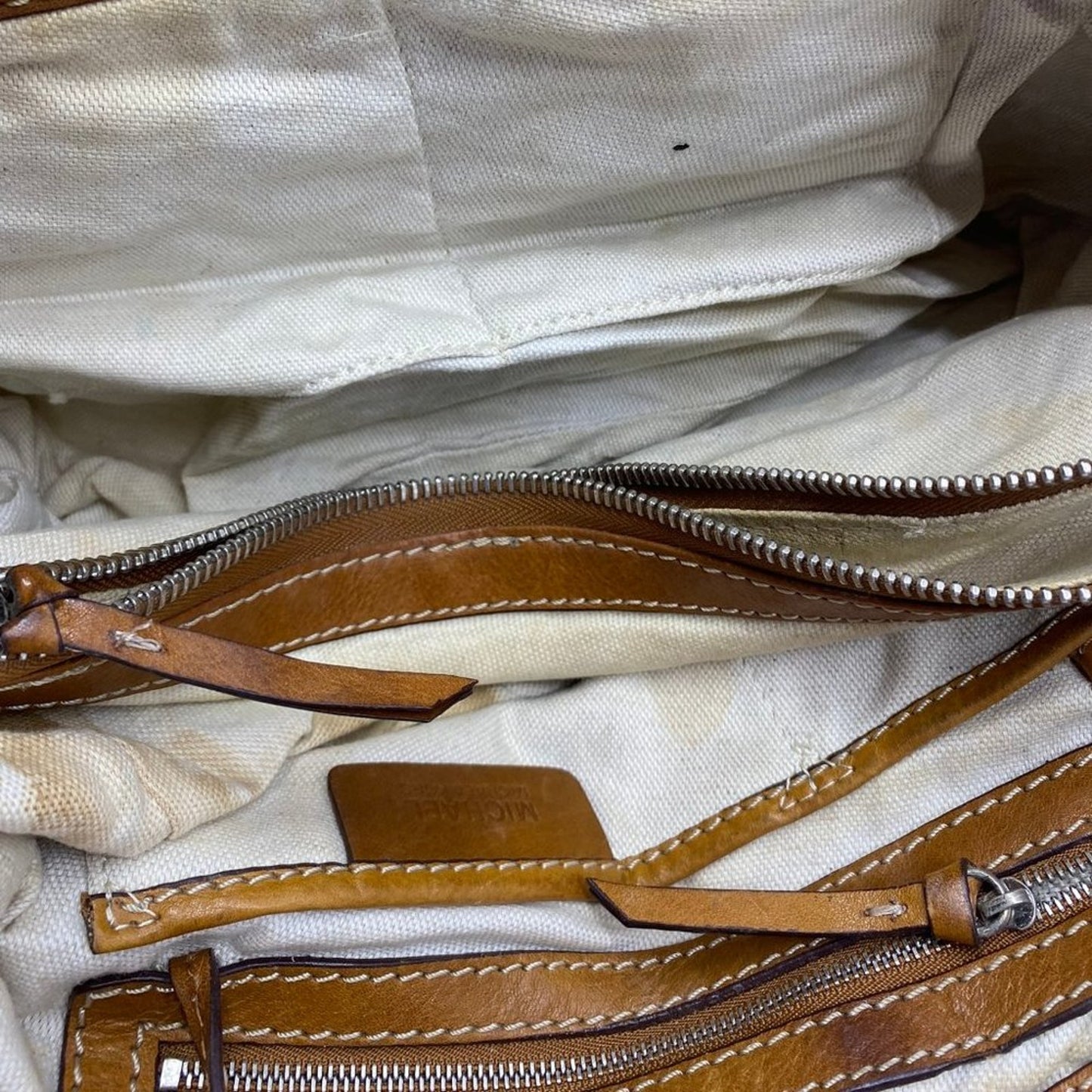Michael Kors Large Brown Leather Shoulder Bag