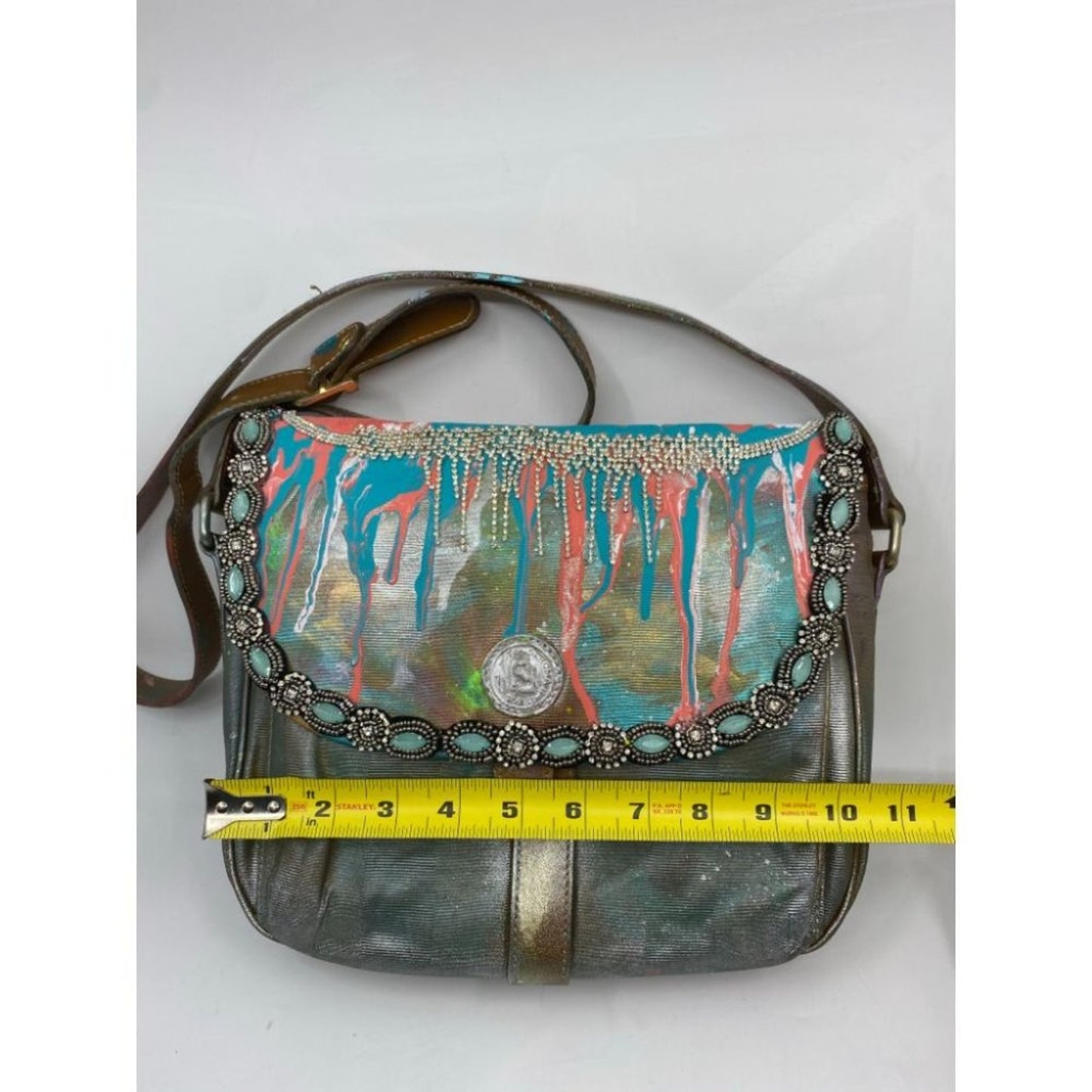 Vintage FENDI Customized with trims and Graffiti