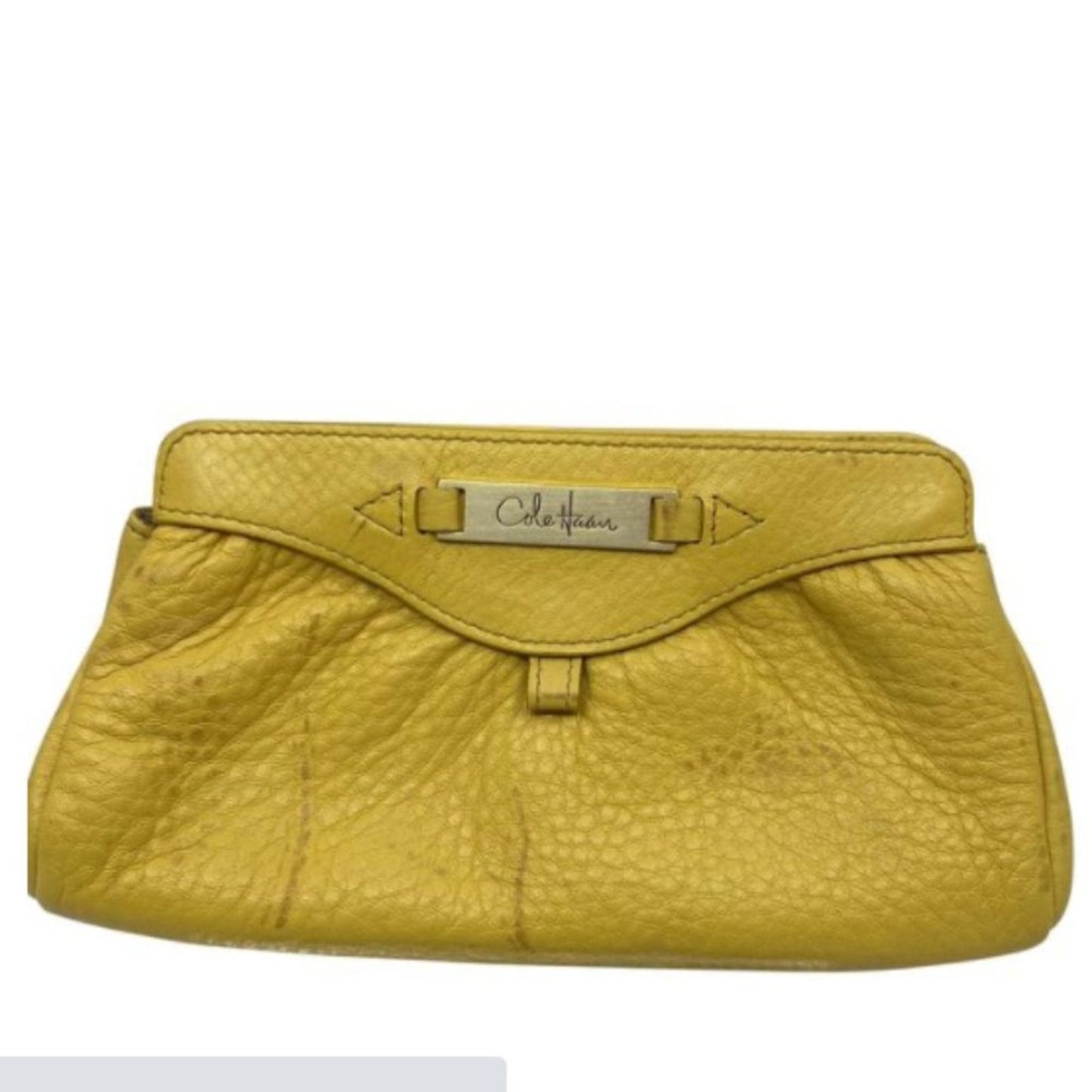 Cole Hane Yellow Leather Wallet
