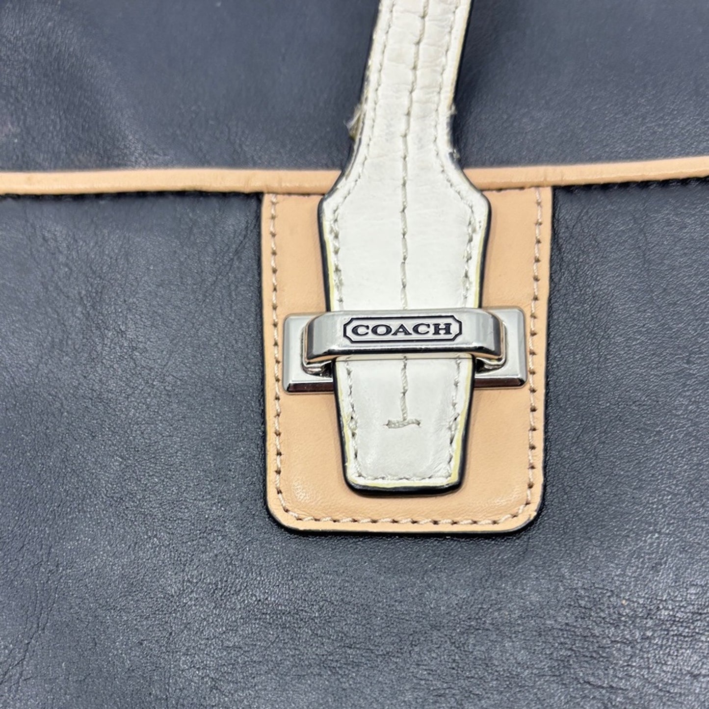 Coach Black and Tan Tote Bag