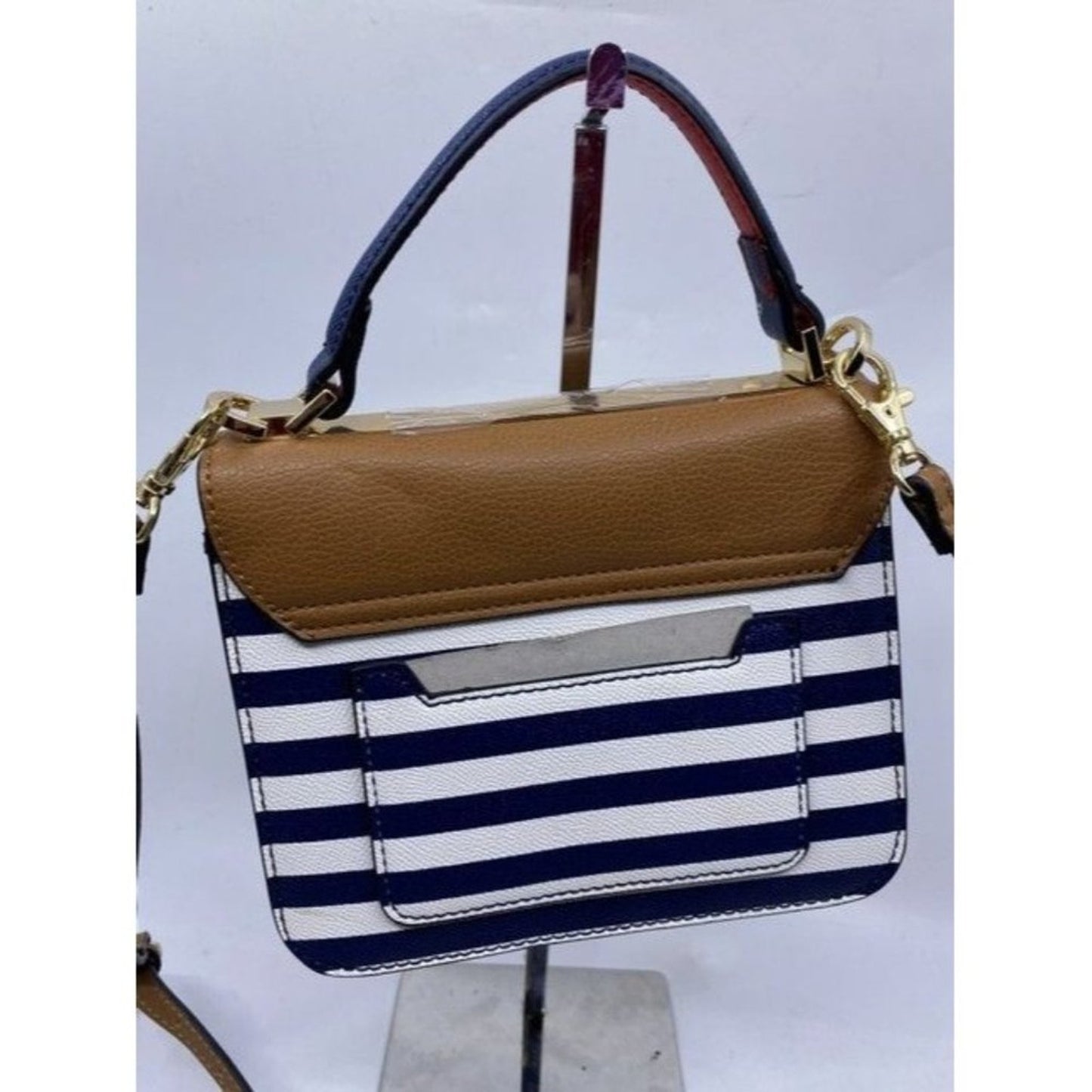Aldo Cute Stripped Faux Leather Cross Body Bag