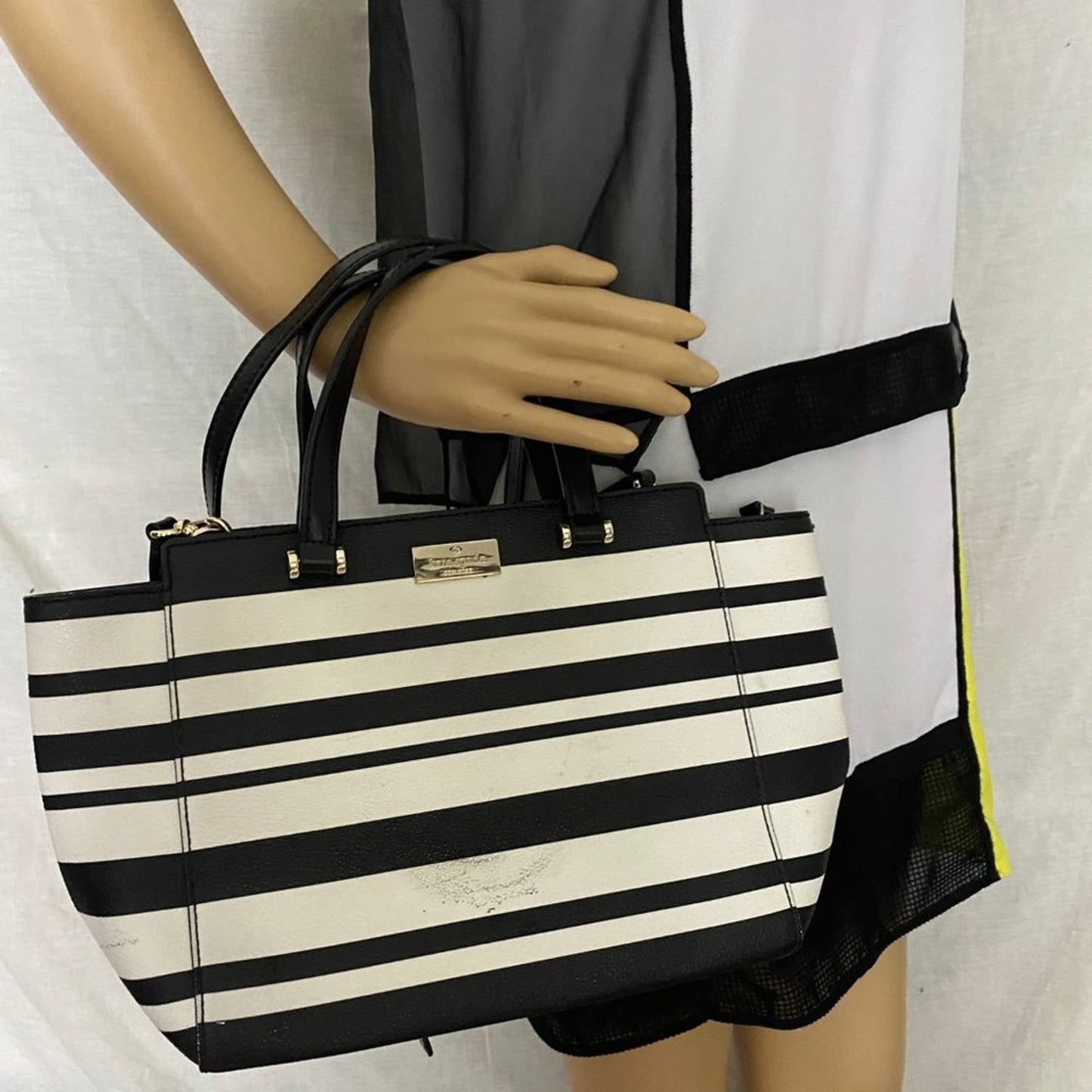 Kate Spade Black & White Medium Crossbody Bag