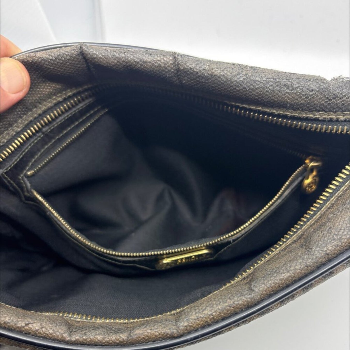 Vintage Fendi Crossbody Bag - Brown/Black