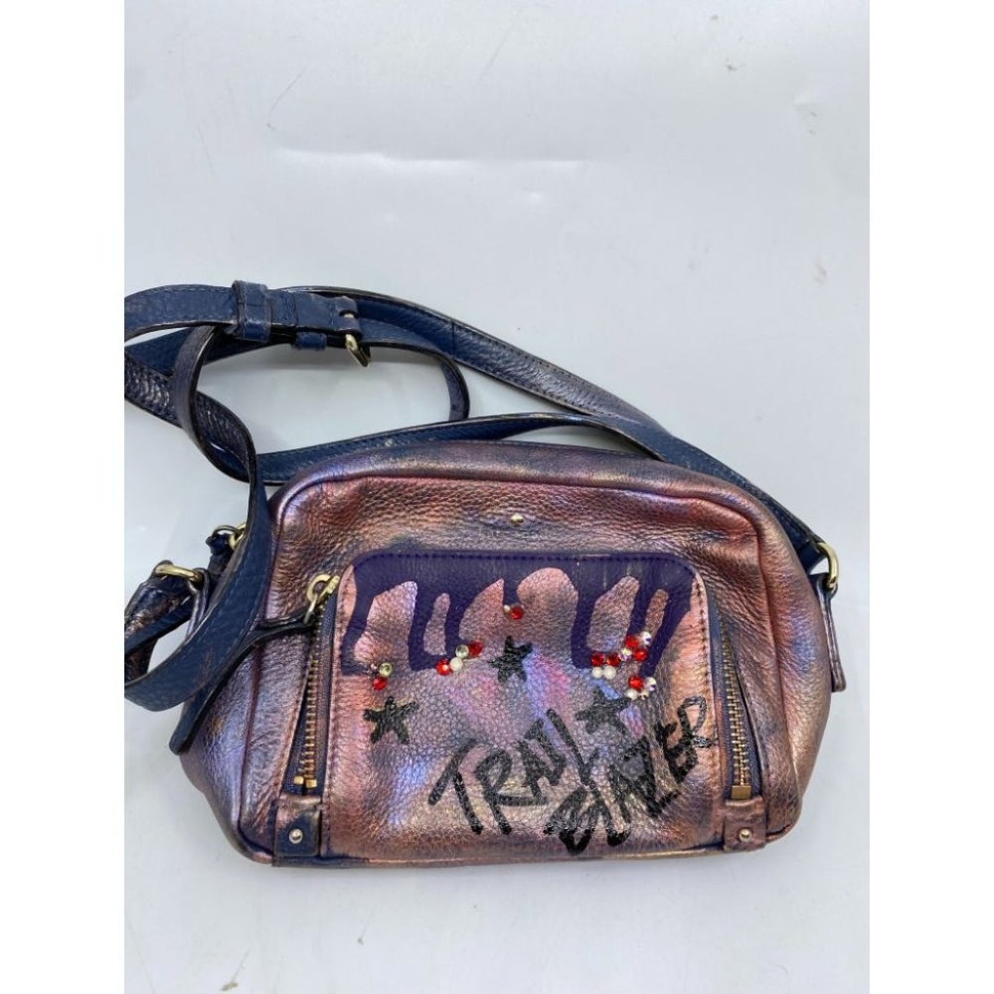 Kate Spade Leather Crossbody Brown Customized