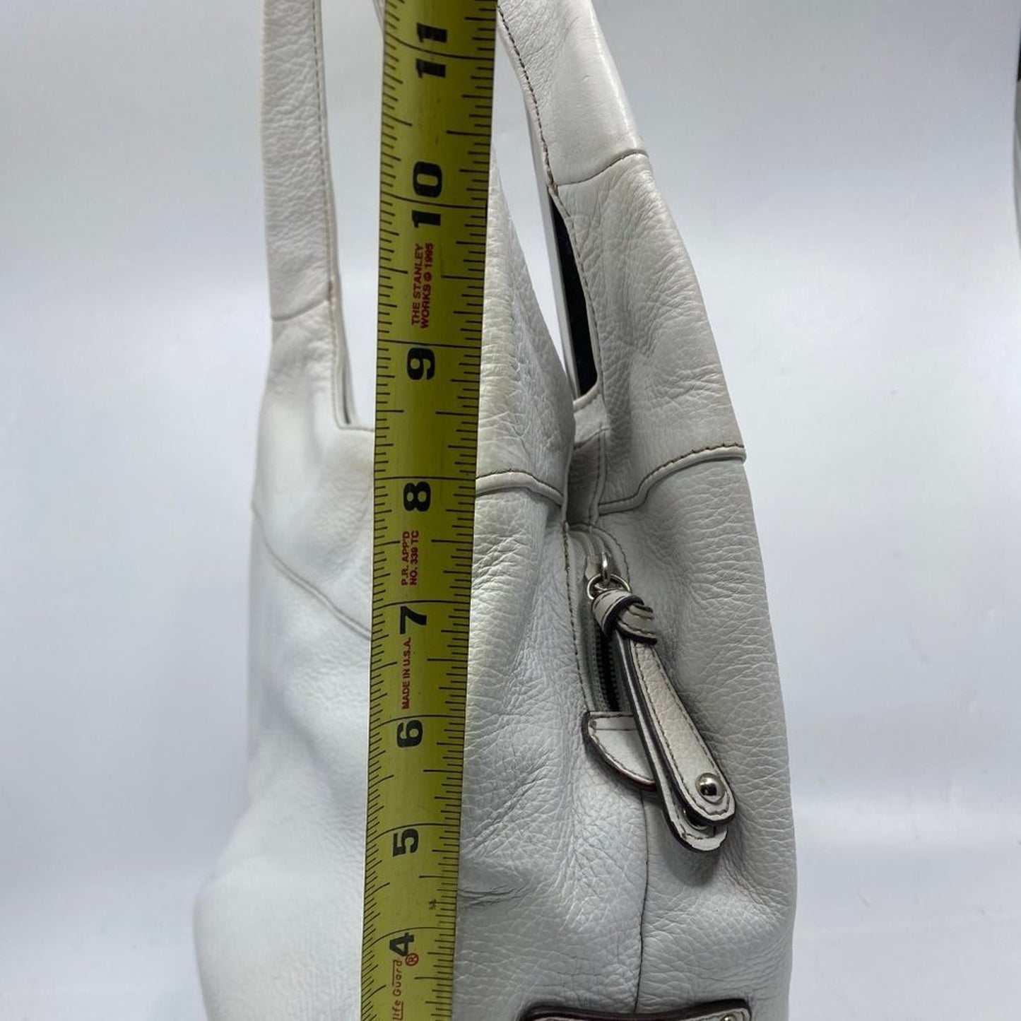 TIGNANELLO White Leather Shoulder Bag