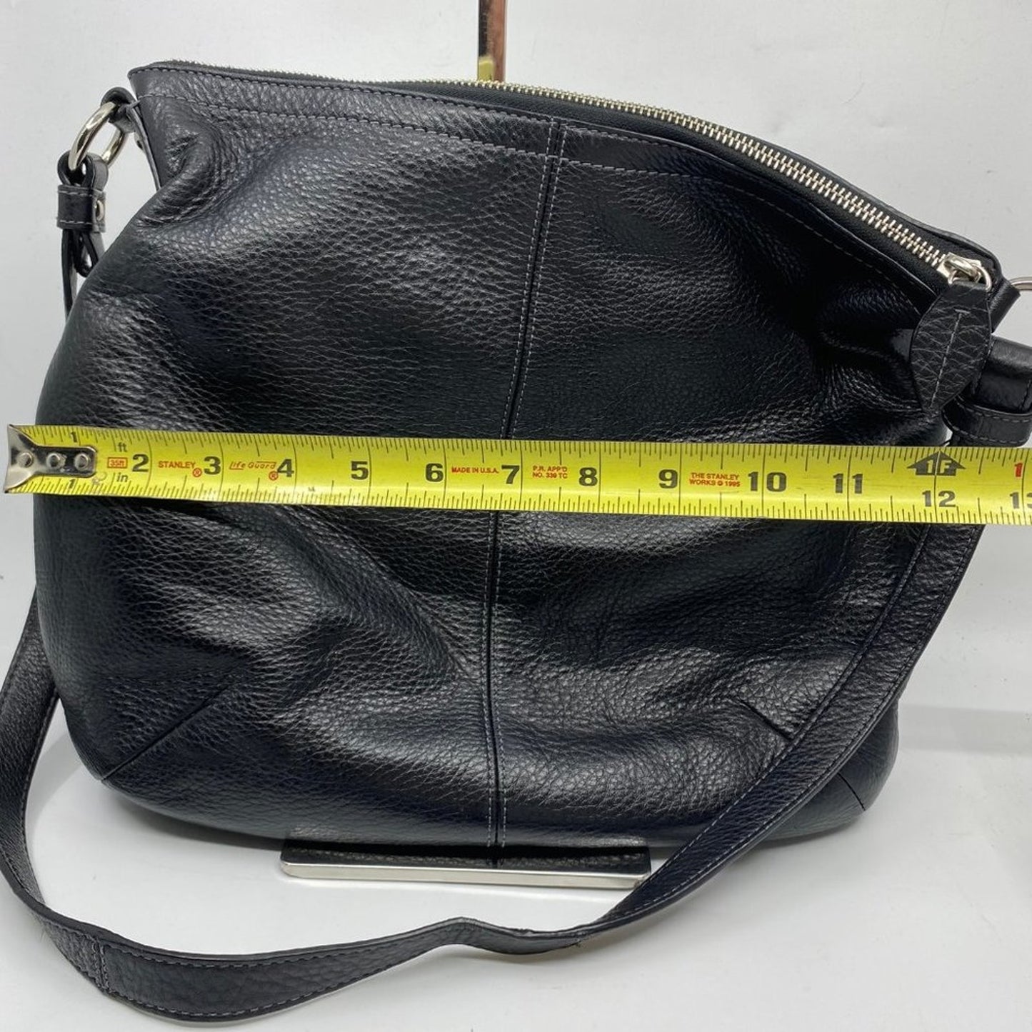 COACH M Size Black Leather Crossbody Bag