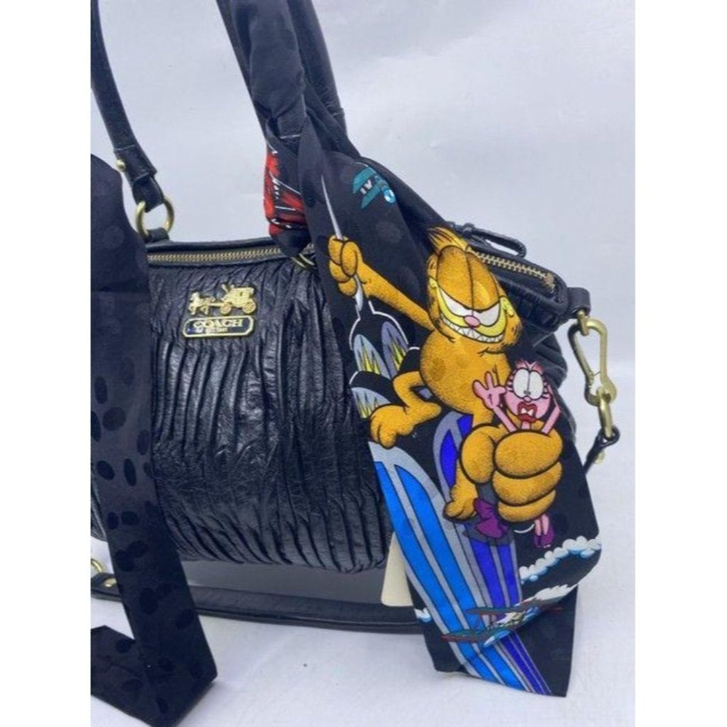 coach w w detachable specialty tie accent black sh