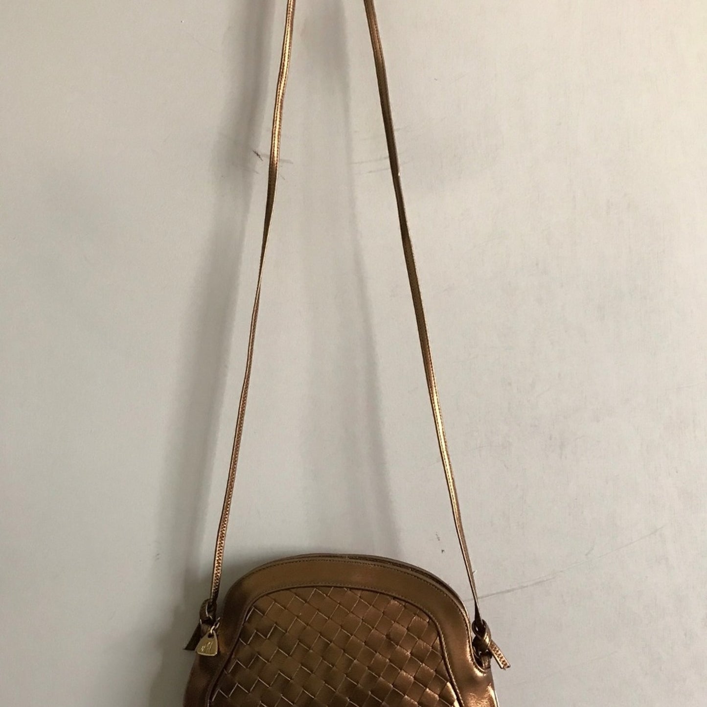 Mr. Jay Vintage leather weave crossbody