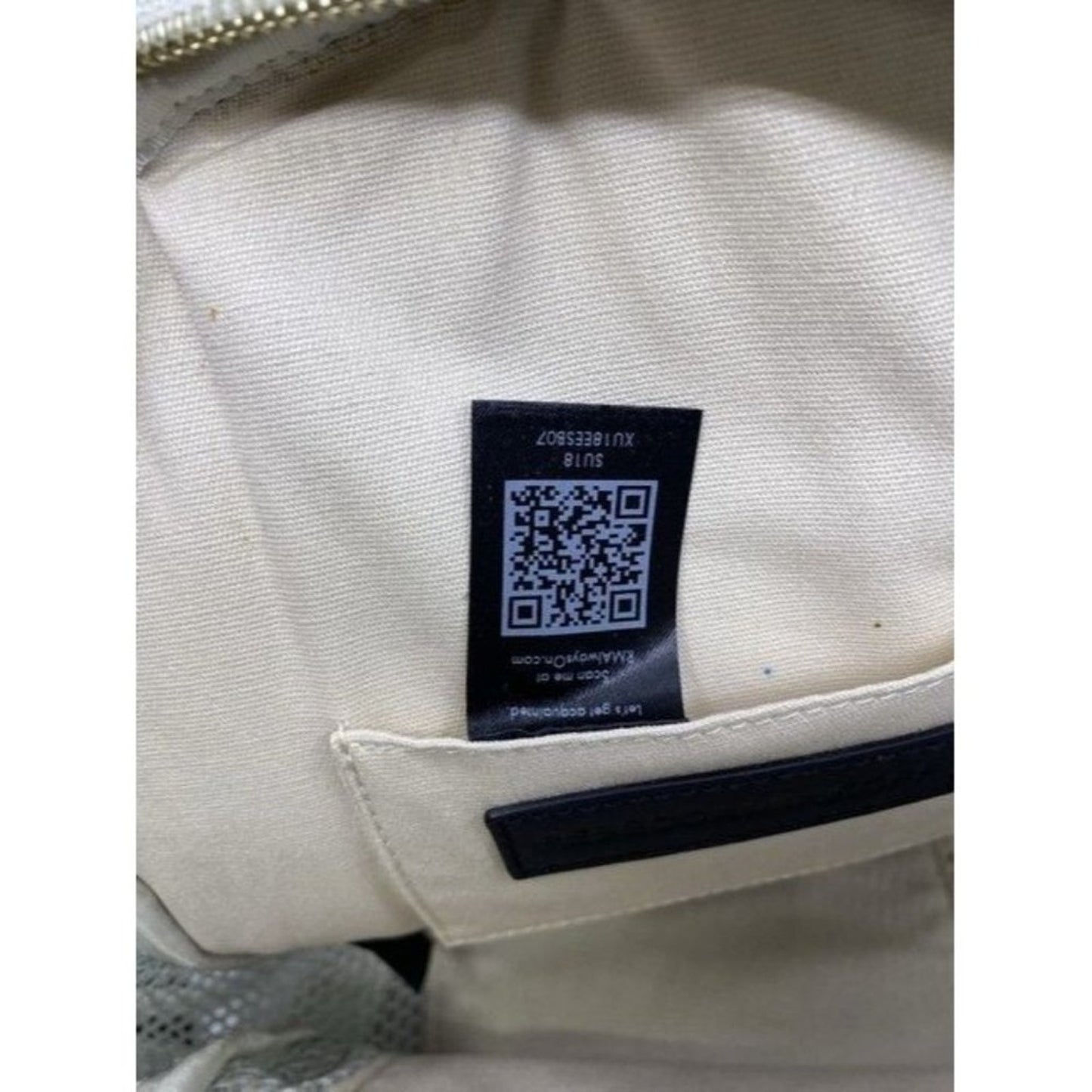 Rebecca Minkoff Net Mini Mab White Leather Backpack