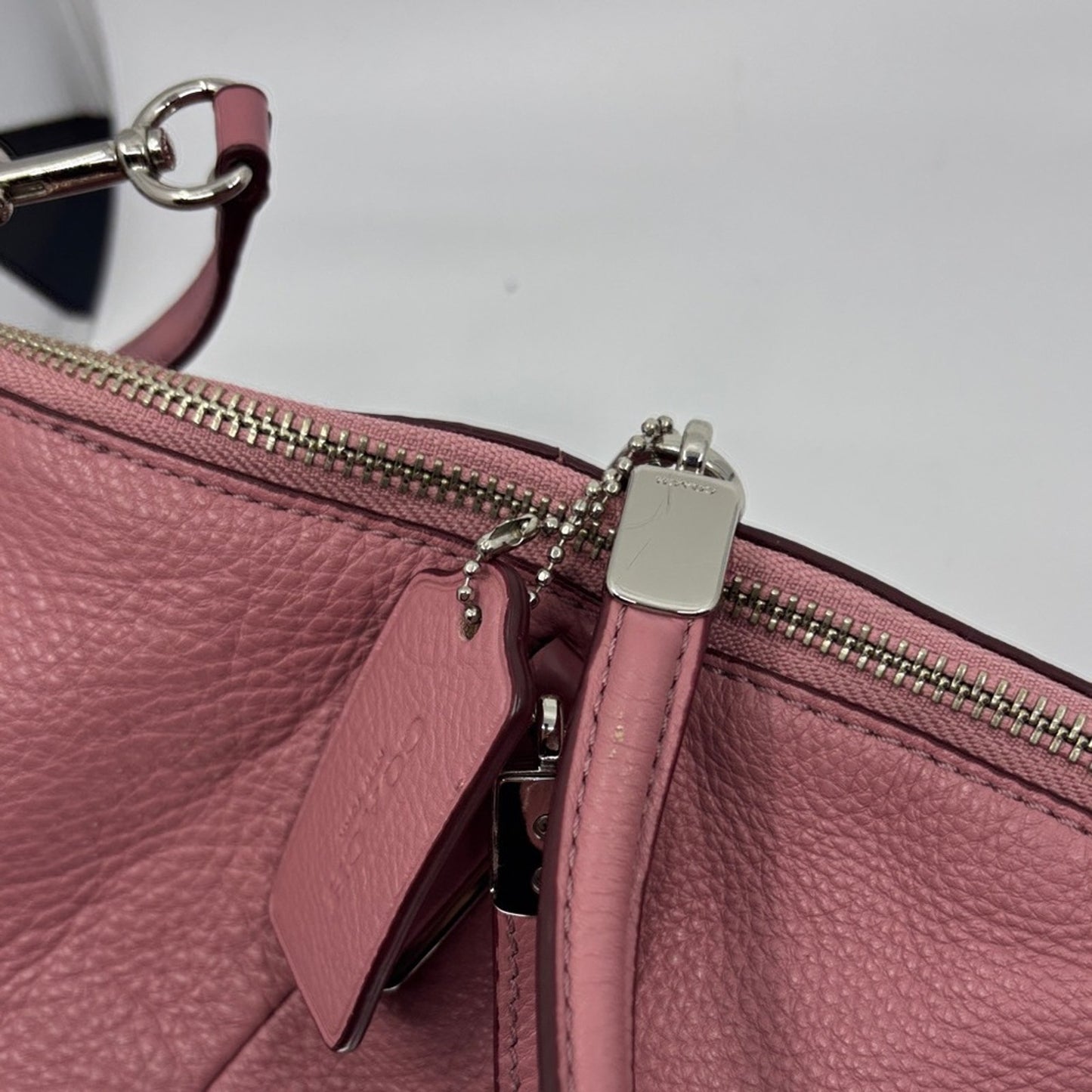 Coach Dusty Rose Leather Shoulder Bag