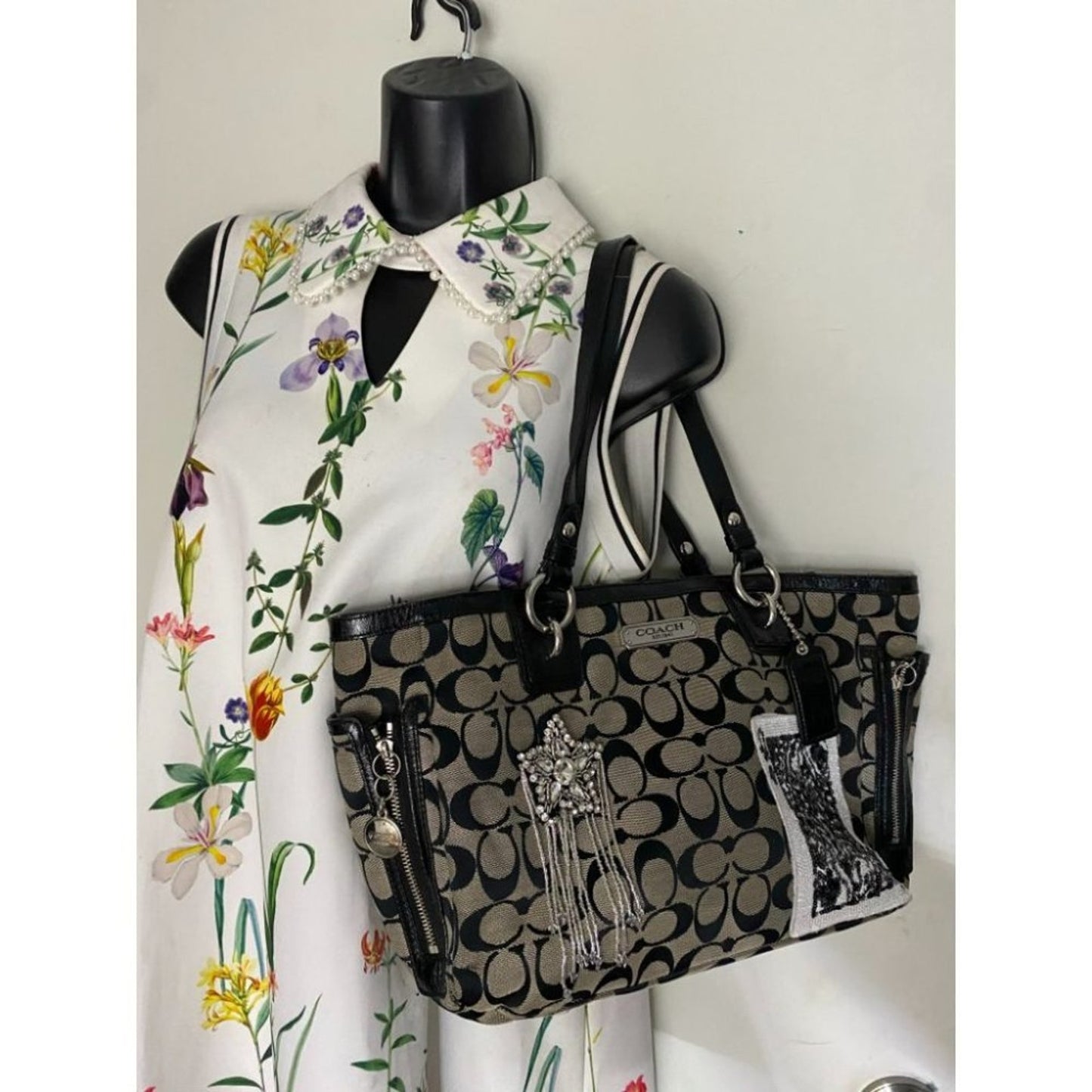 Coach Black Tote Bag Customized W/ embellishments4