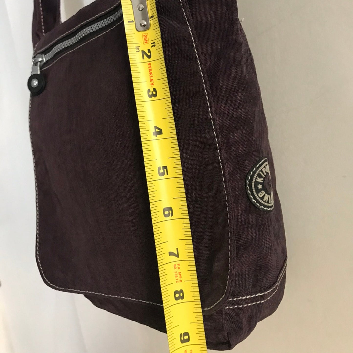 Kipling Dark Brown Nylon Medium Shoulder Bag