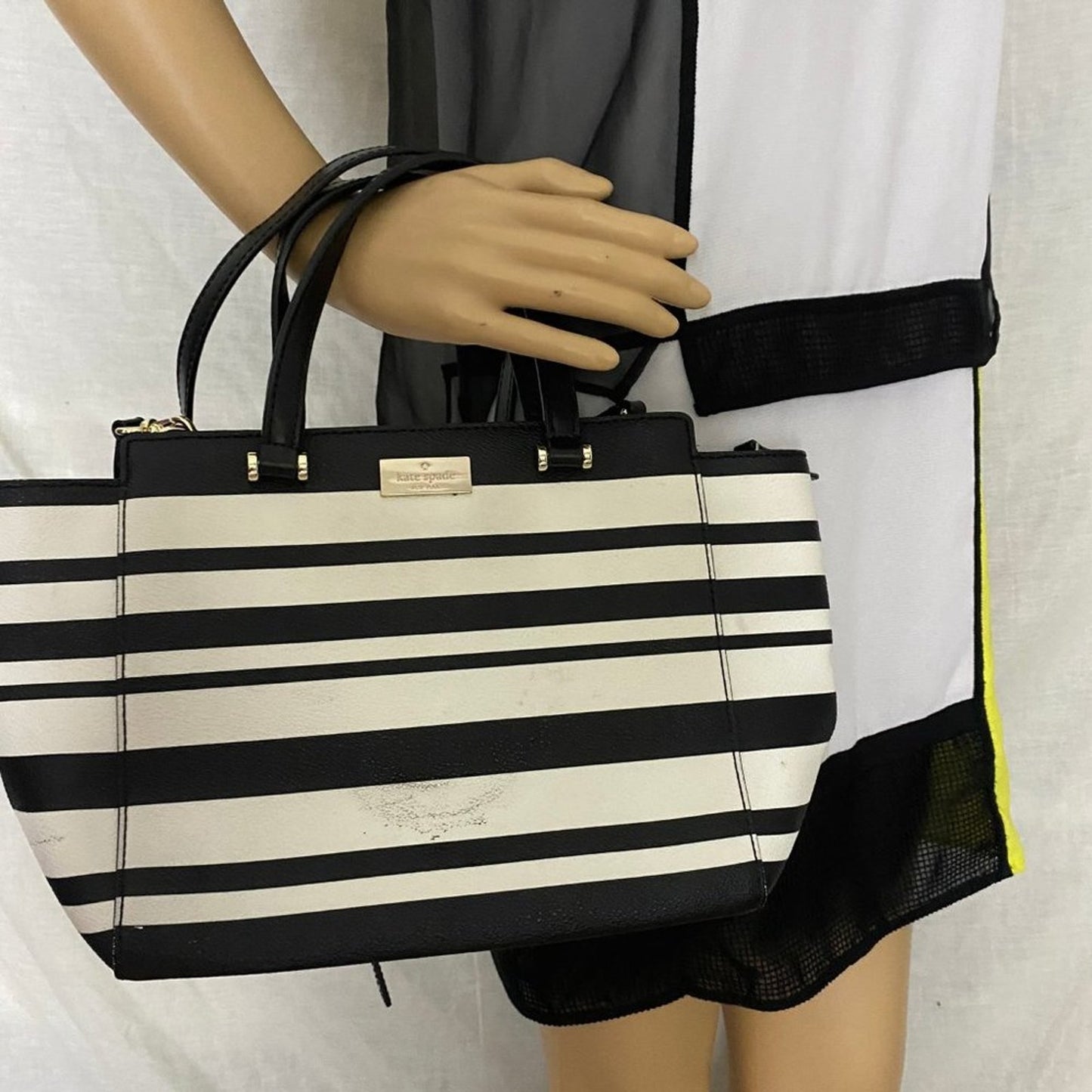 Kate Spade Black & White Medium Crossbody Bag