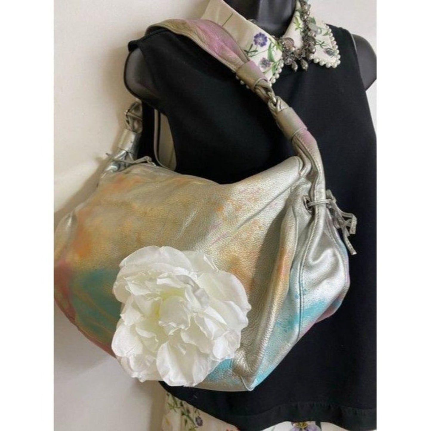 kate spade w large customized w multicolor leather