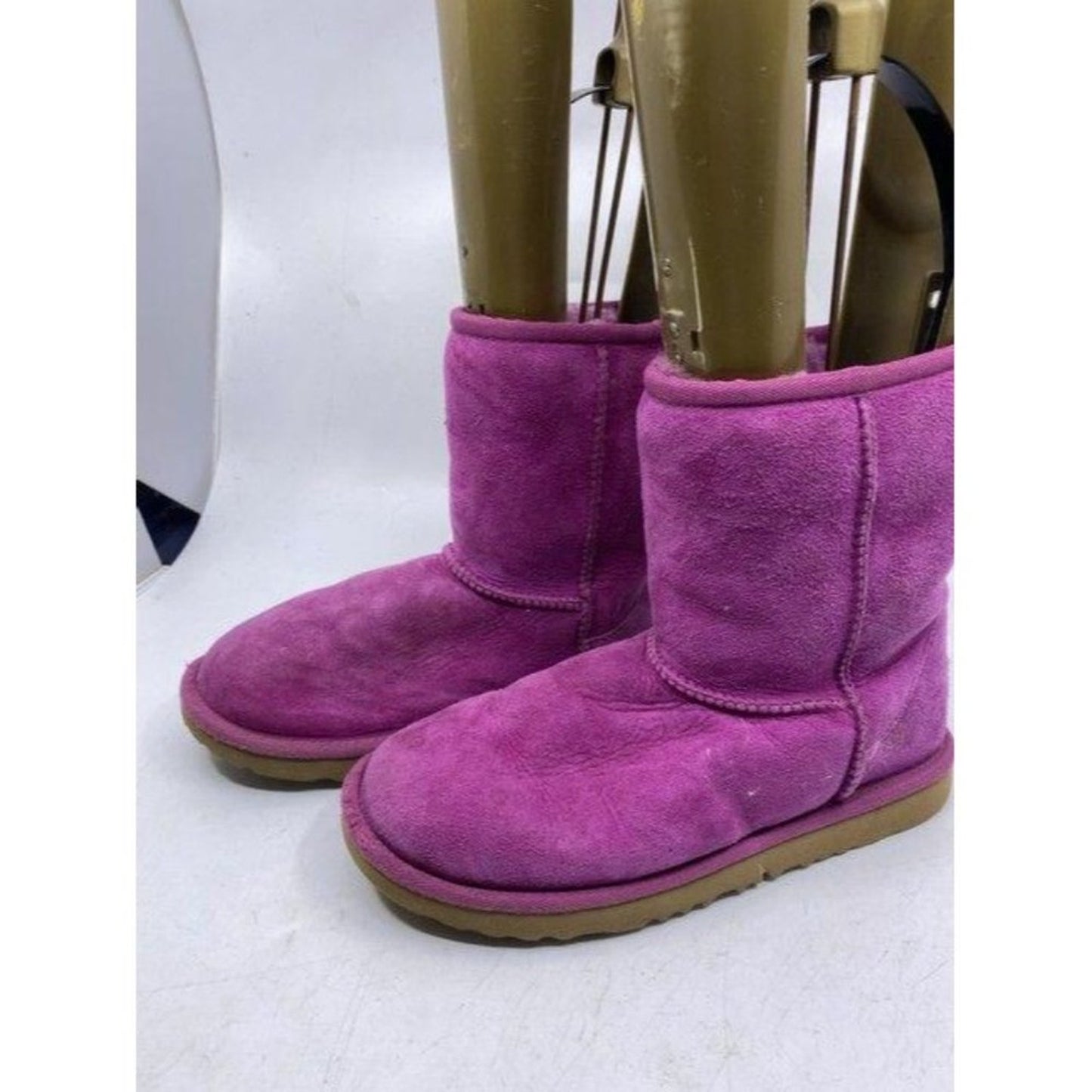 Ugg Australia Pink Suede Bootsbooties Size Us