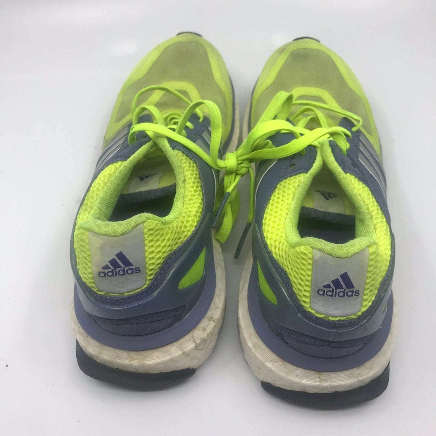 Adidas Boost Lime Green and Gray Sneakers Size 6.5