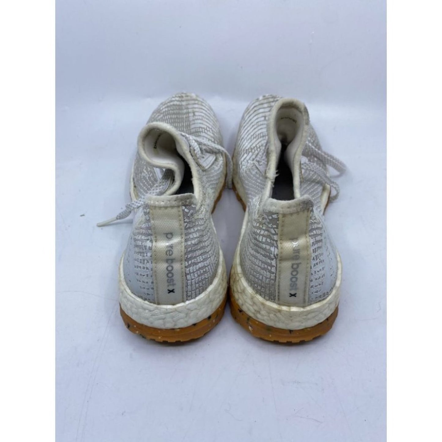 Adidas PURE BOOST X Gray White Sneakers Size 9.5