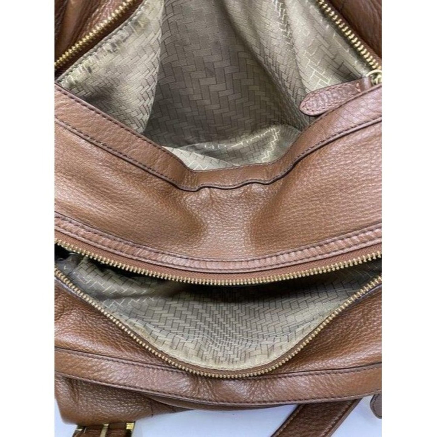 cole haan brown leather shoulder bag