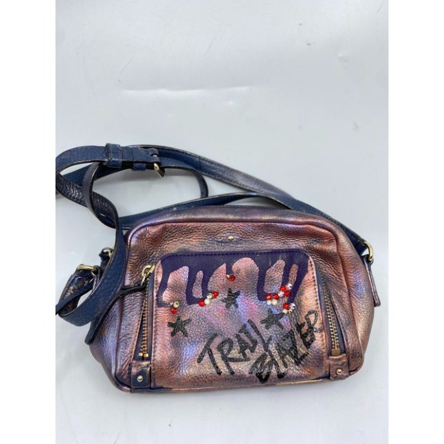 Kate Spade Leather Crossbody Brown Customized