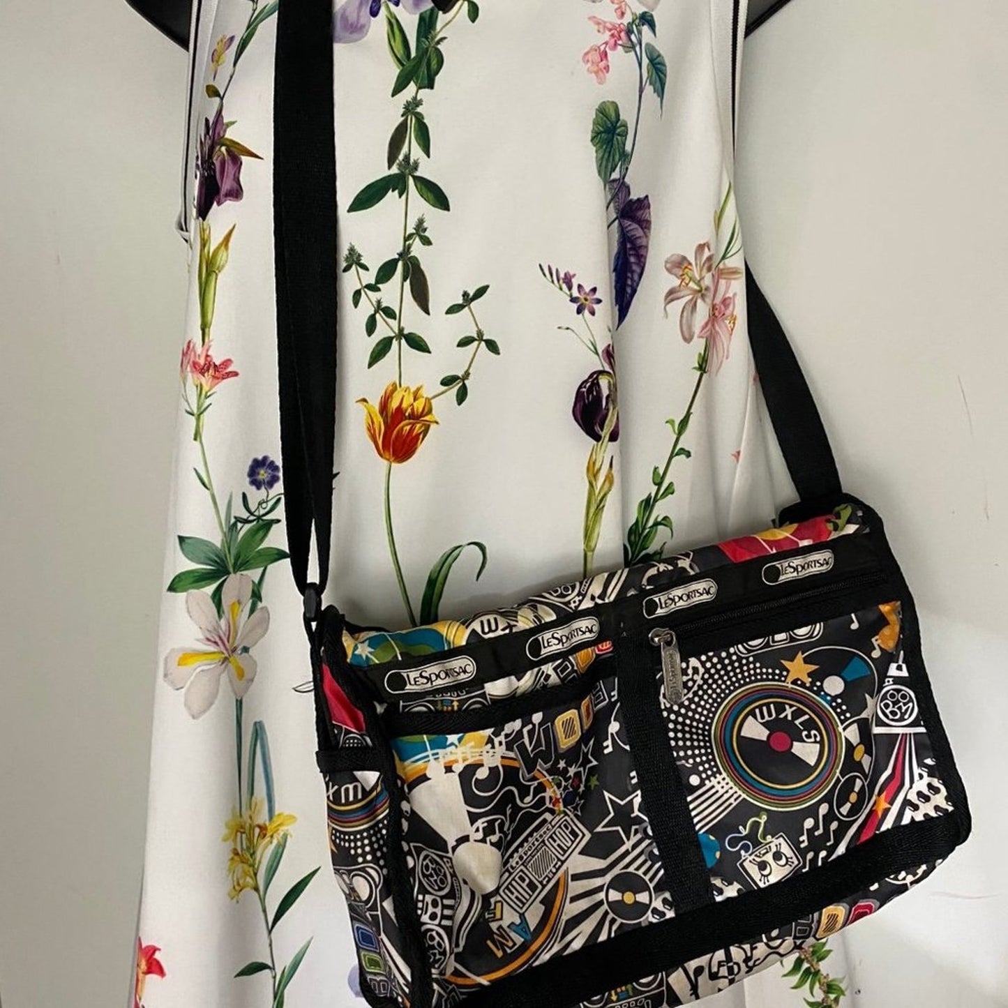 Le Sportsec Multicolor Nylon Crossbody Bag