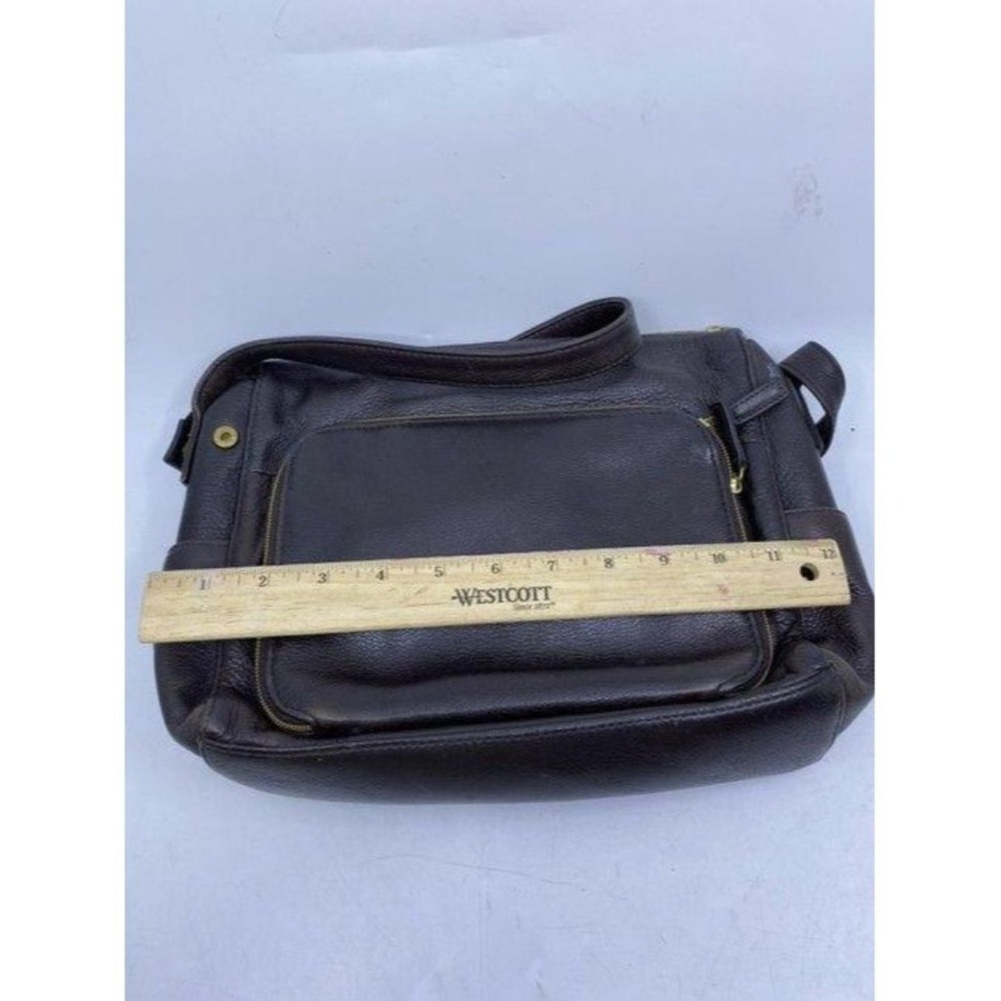 valerie stevens brown leather cross body bag
