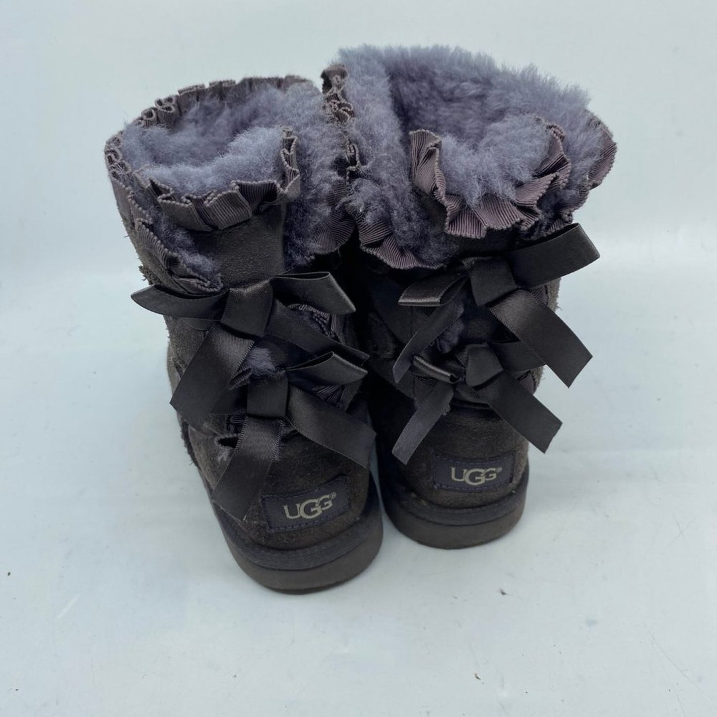 UGG Australia Gray/Purple Ruffled Boots Size 2