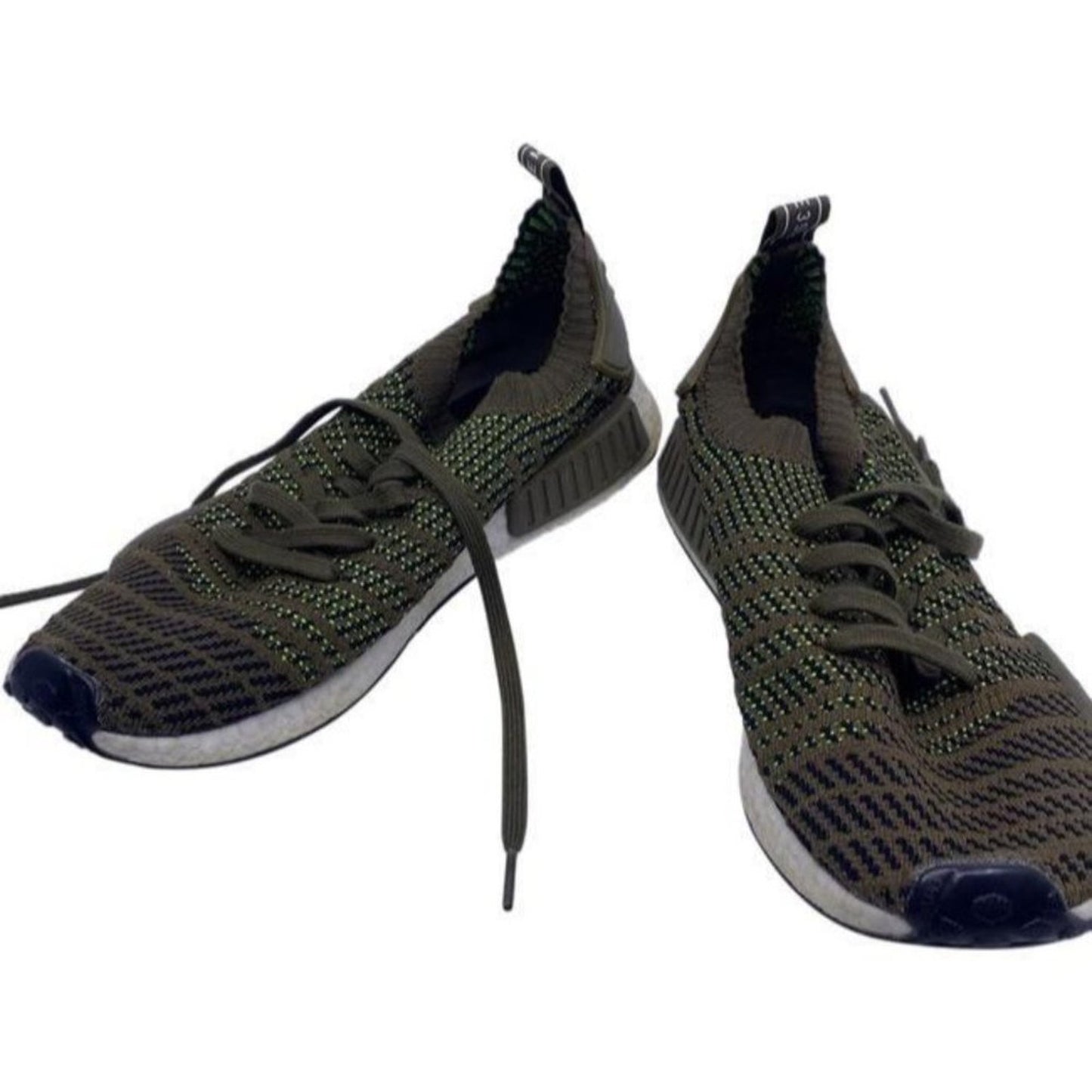 Adidas Brown Black Green Boost Sneakers Size Us
