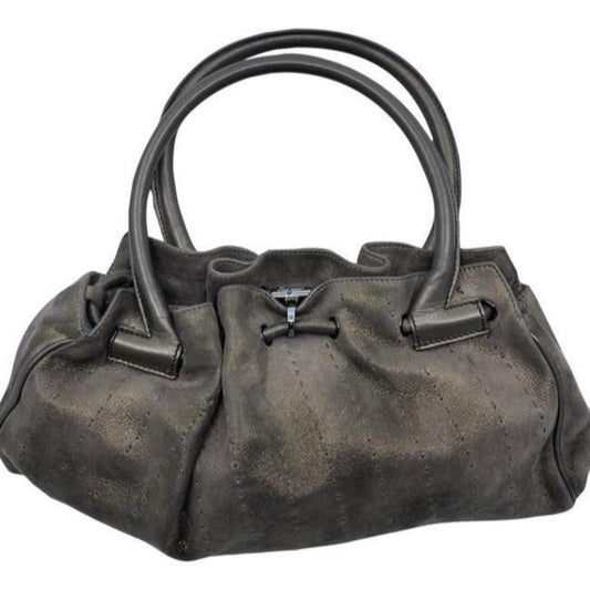 salvatore ferragamo handbag bronze shoulder bag