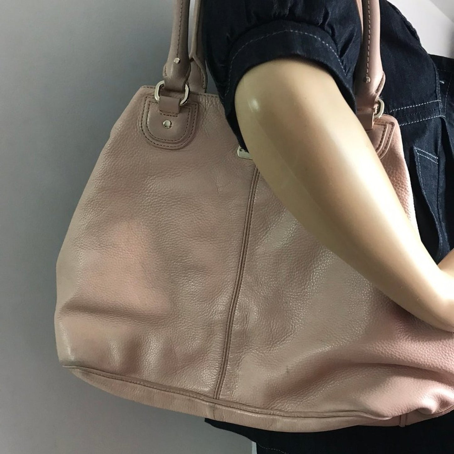 Cole Haan Cream Leather Shoulder Bag