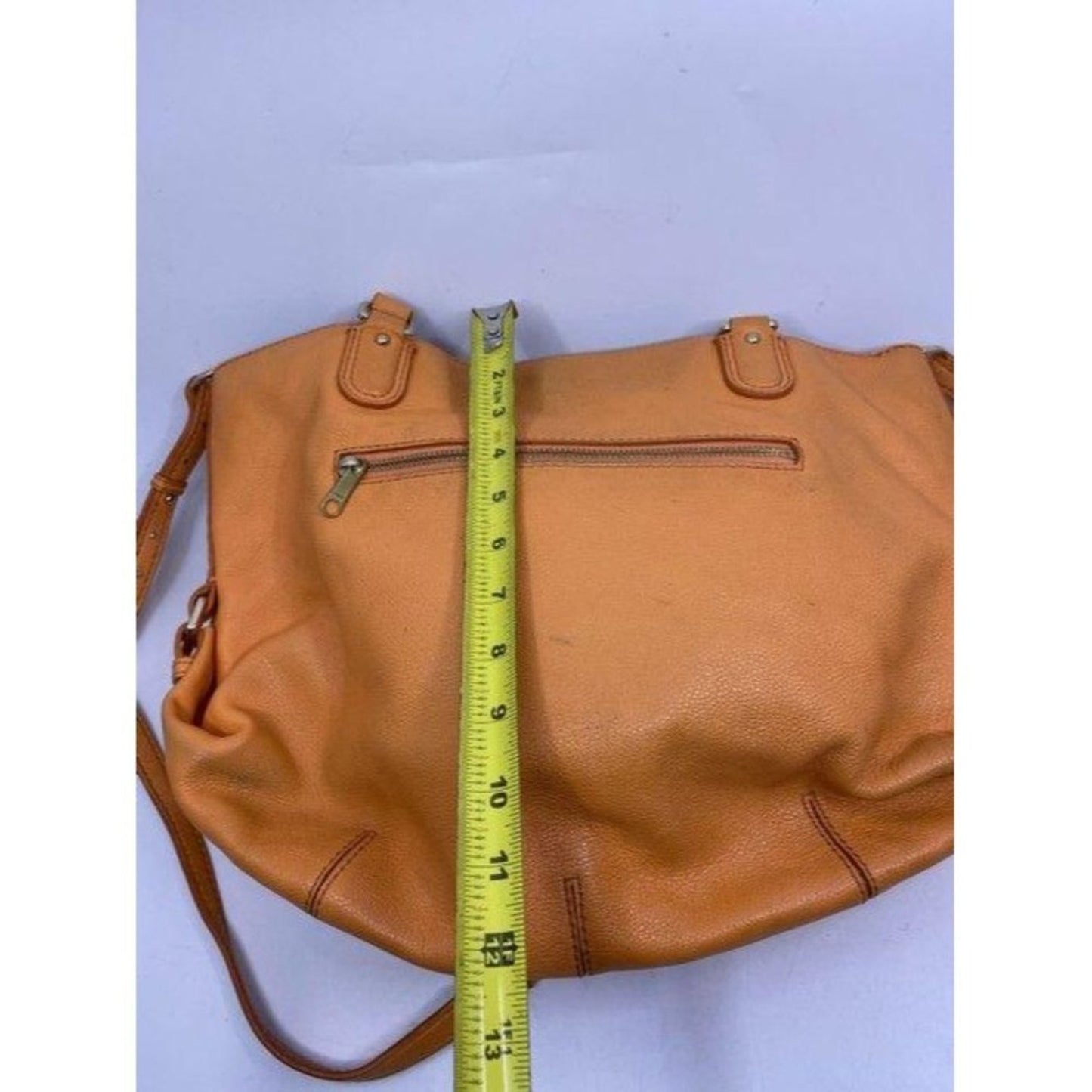 cole haan crossbody xl crossbody orange leather sh