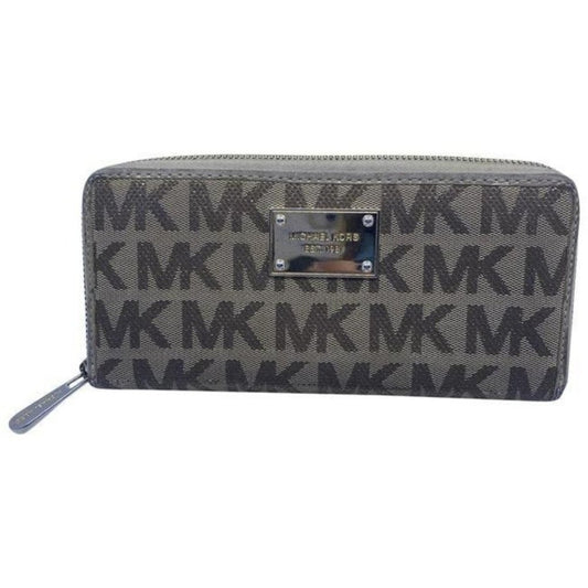 Michael Kors Gold Beige Mk Within Continental Wall