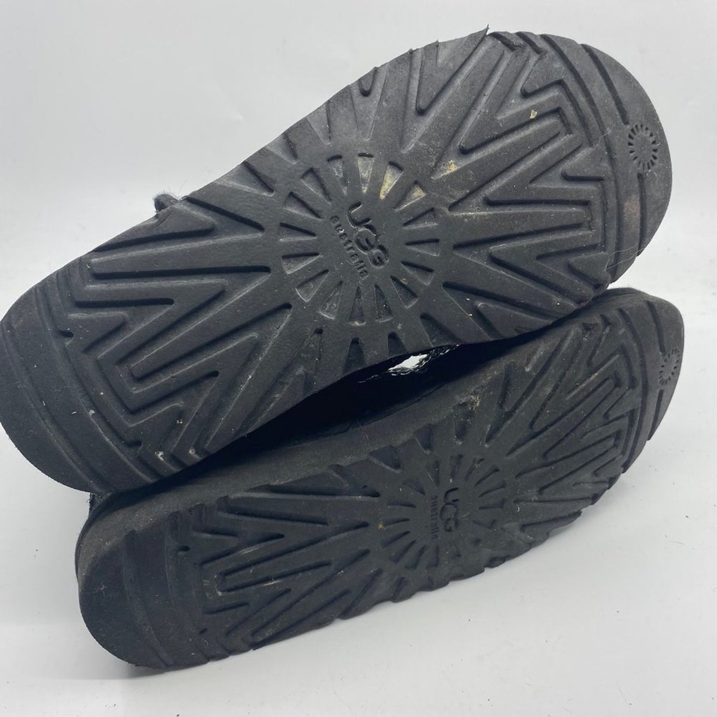 Fashion UGG Shiny Black Special Boots Size: US 7