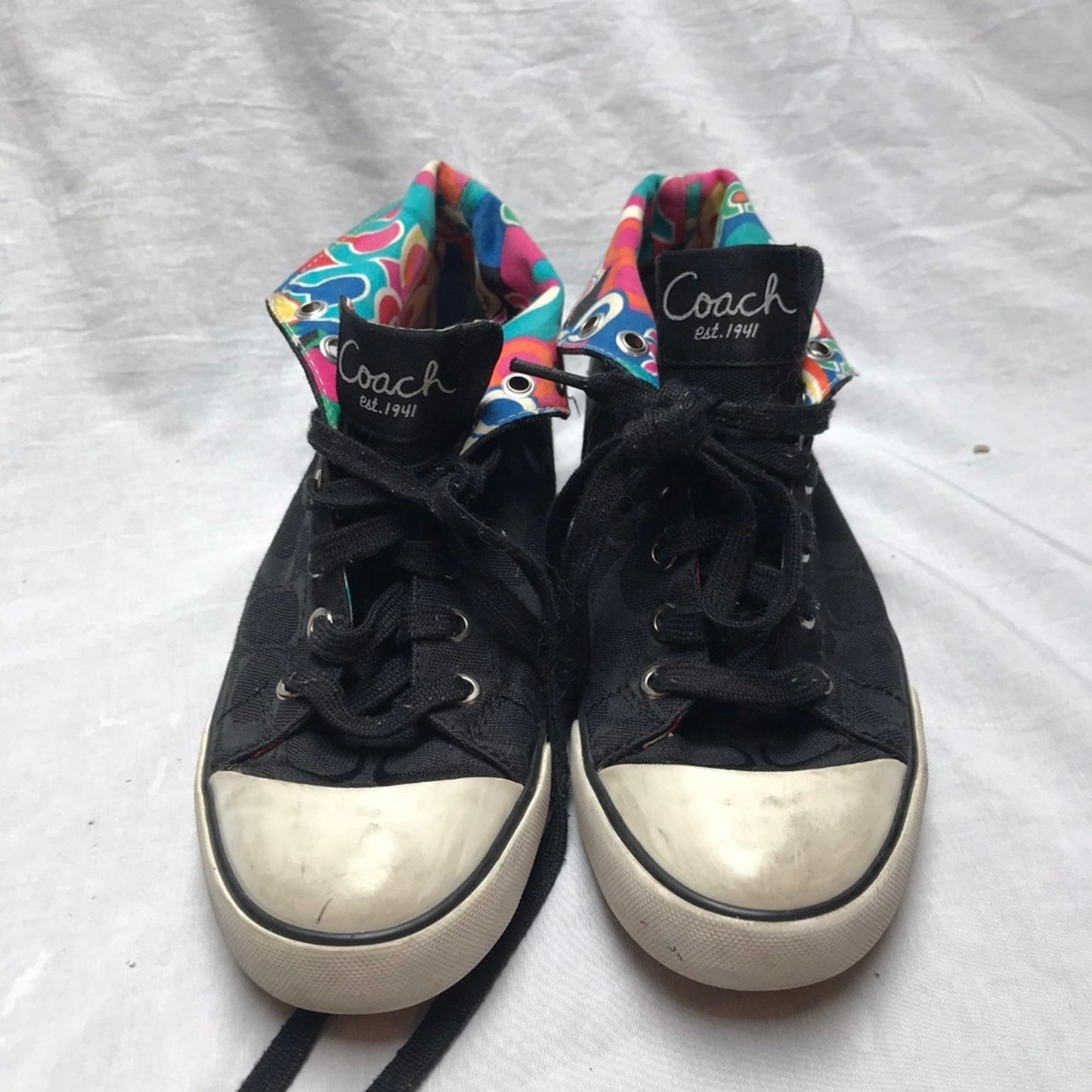 COACH Black Jacquard All Over Signature Sneaker