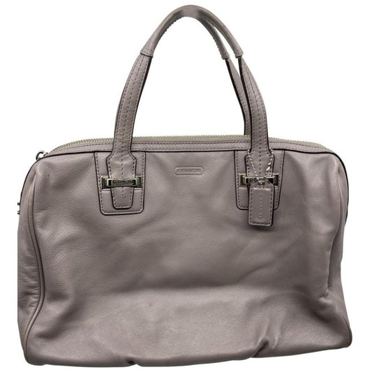 Coach Gray Medium Leather Tote Bag