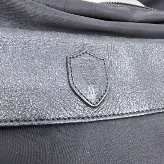 DAKS Black Nylon Leather Shoulder Bag