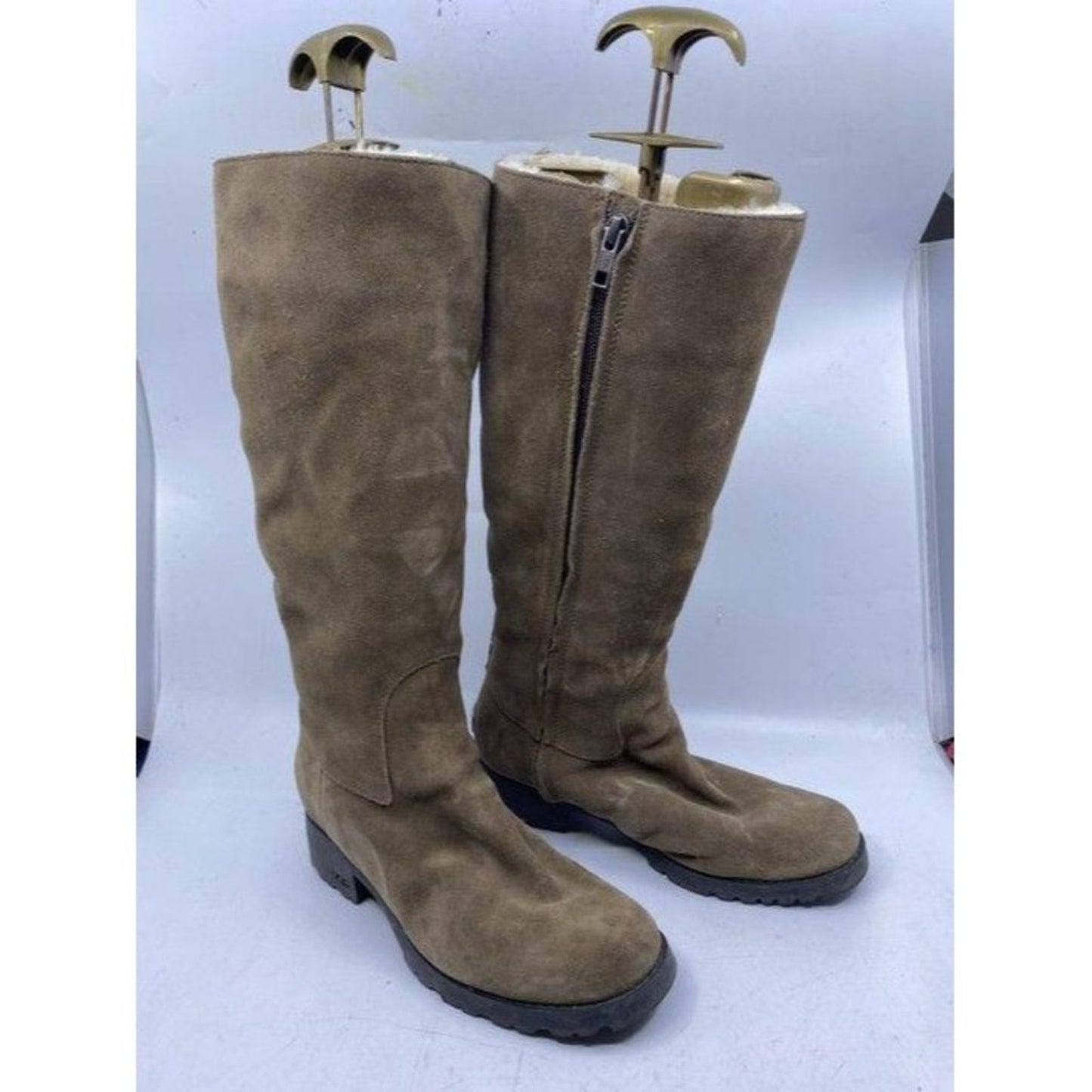 Ugg Australia Tan Tall Full Height Zipper Bootsboo
