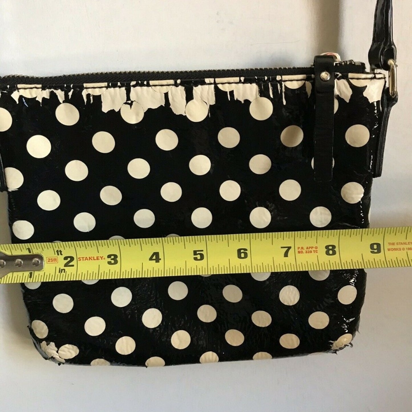 Kate Spade Patent Crossbody Polka Dot