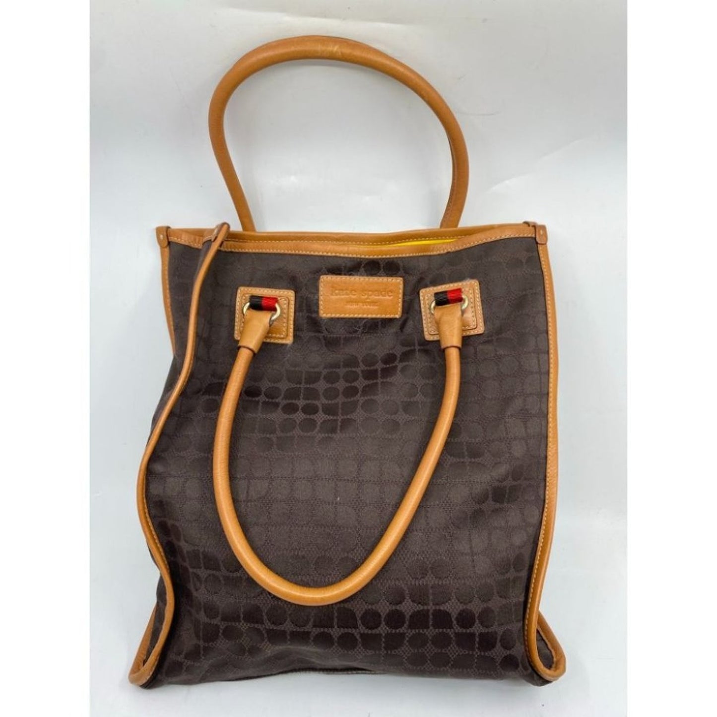 KATE Spade Women's Large Brown Fabric Tote Bag
