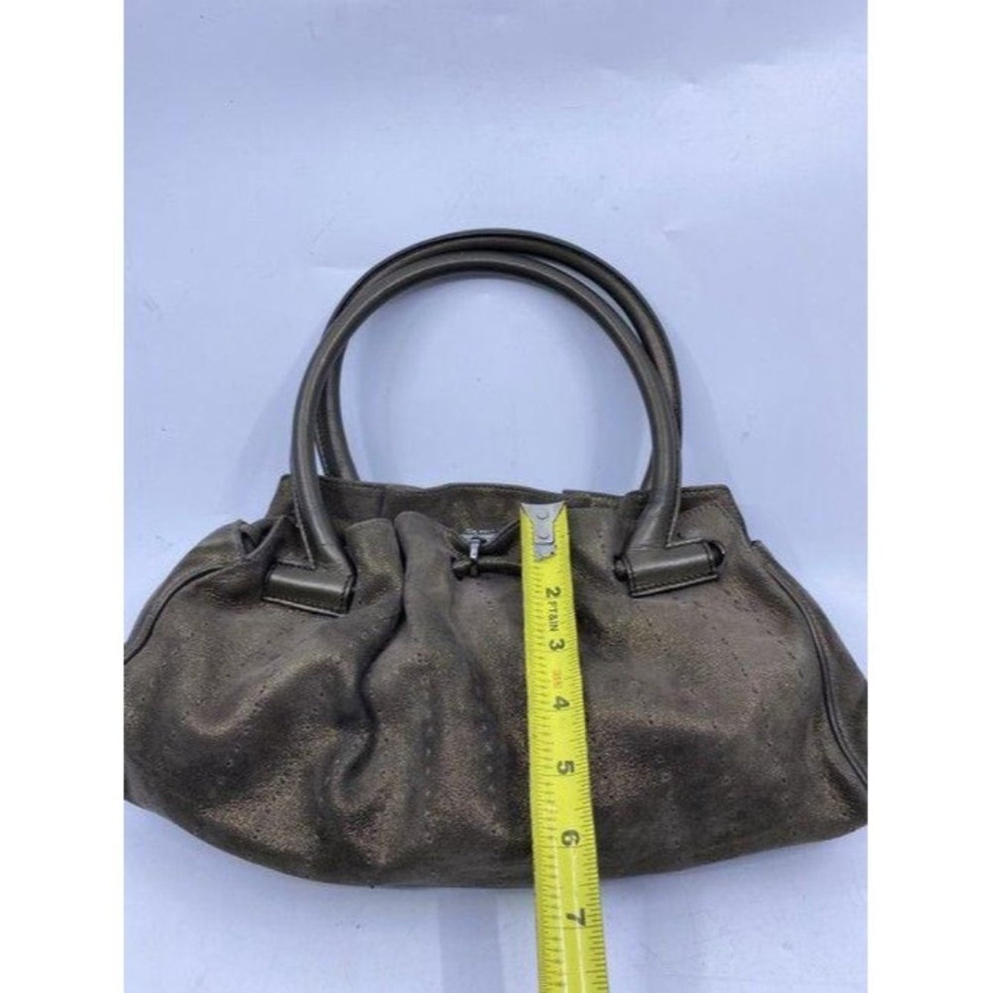 salvatore ferragamo handbag bronze shoulder bag