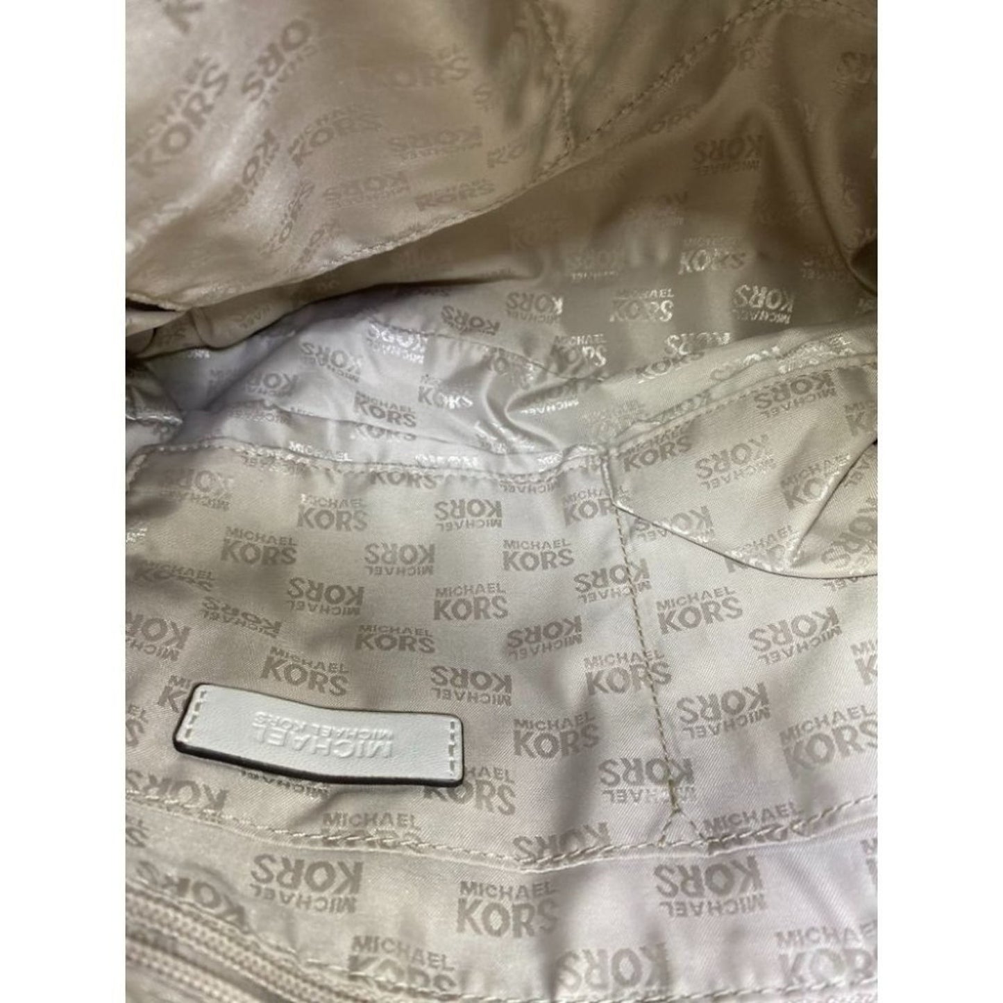 Michael Kors White Large Hobo Bag