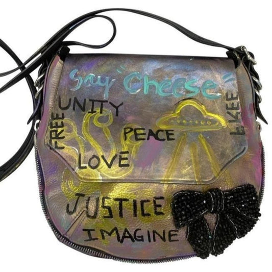 rag and bone customized multicolor leather shoulde