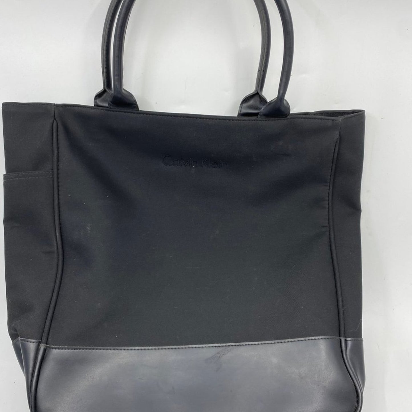 Calvin Klein Black Large Fabric Shoulder Bag