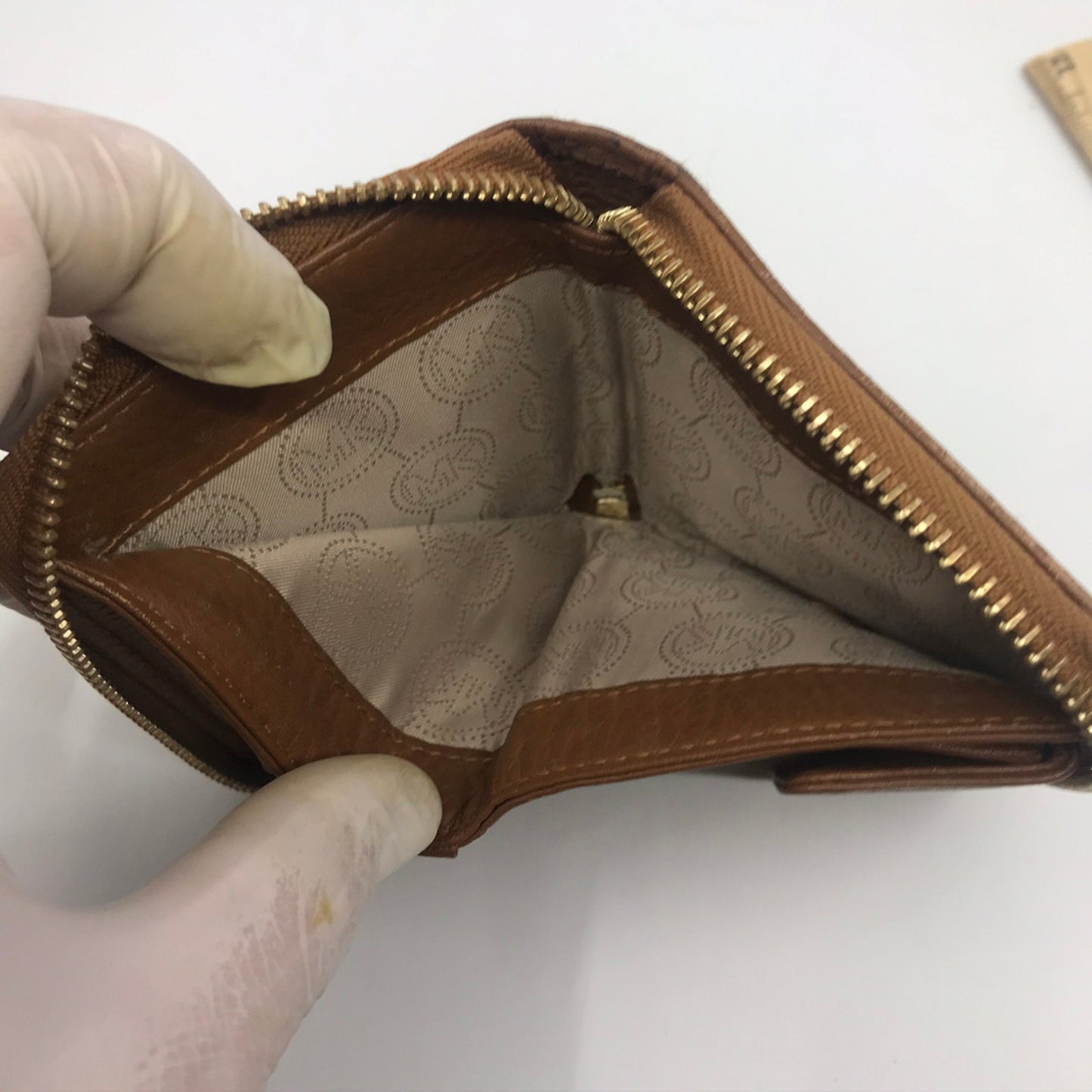 MICHAEL KORS Brown Leather Wallet