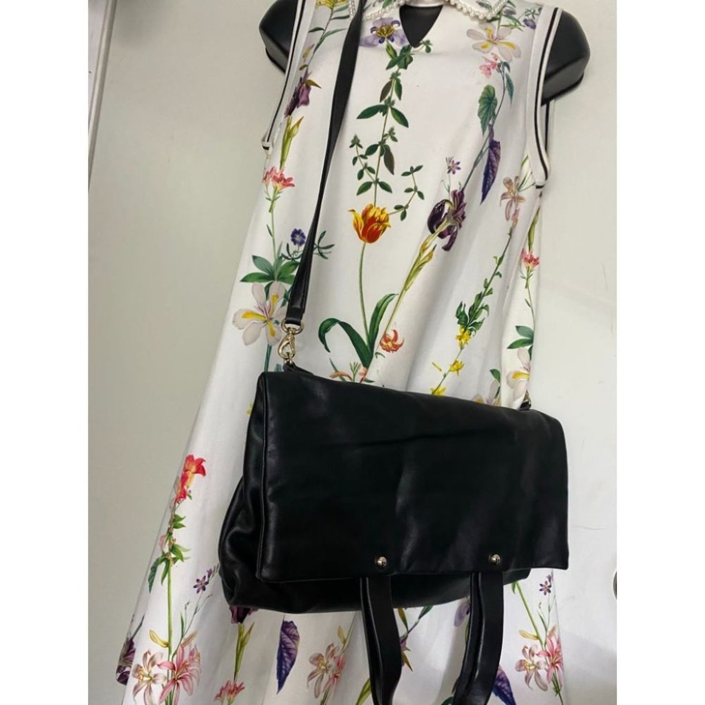 KATE SPADE Leather Fold Over Handbag/ Crossbody