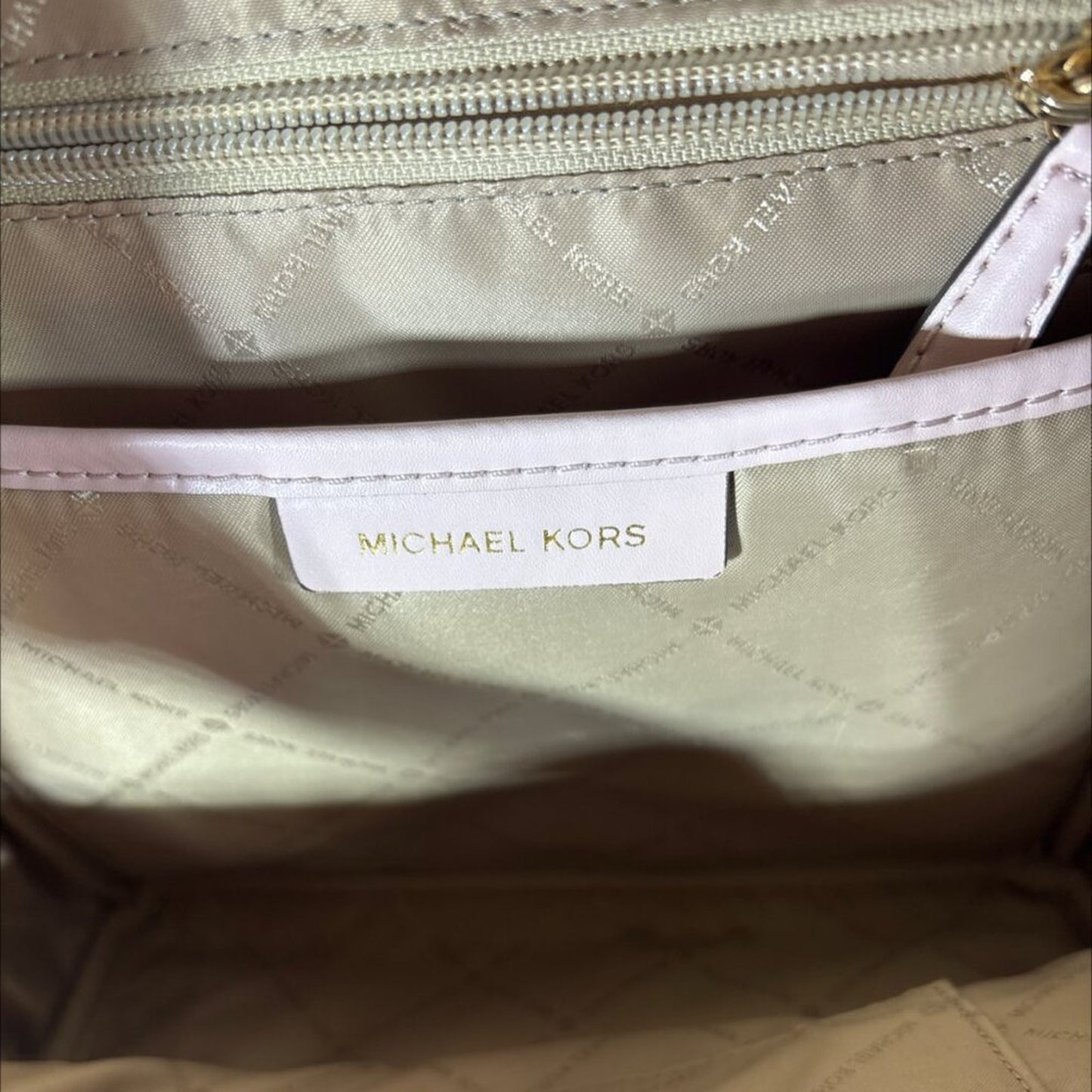 NWOT Michael Kors Abbey Backpack - Off-White