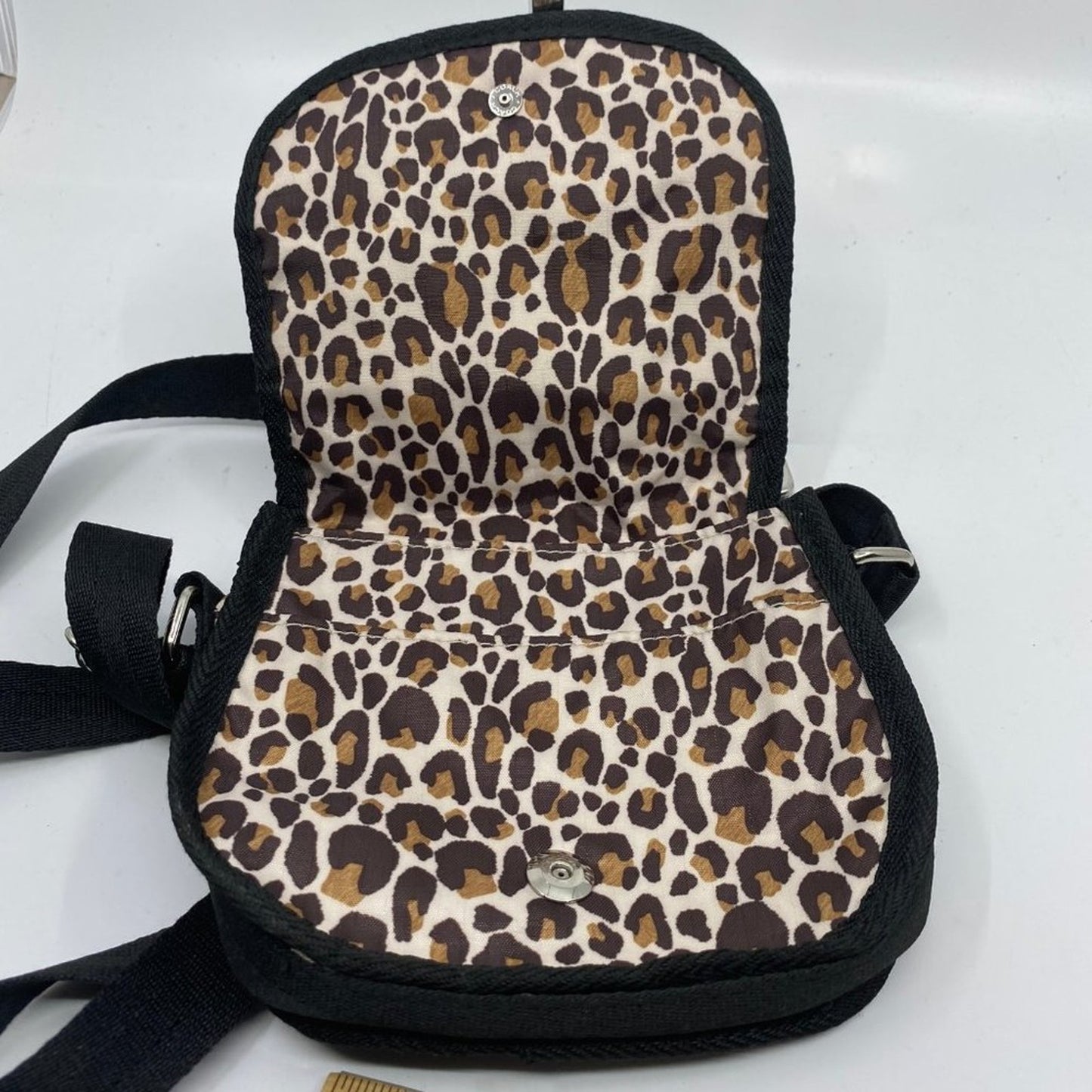 LeSportsac Leopard Fabric Long Strap Wristlet
