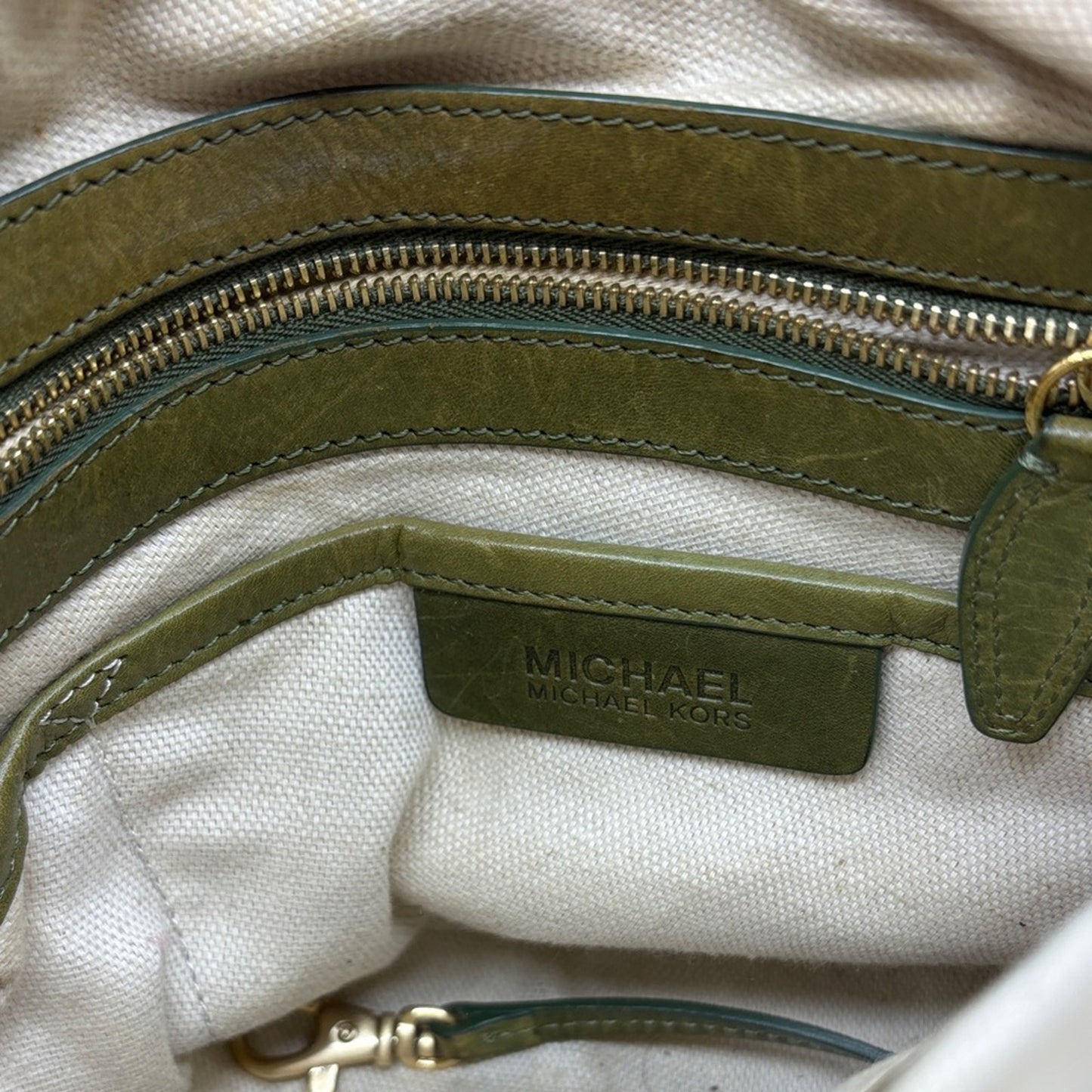 Michael Kors Tan and Brown Shoulder Bag